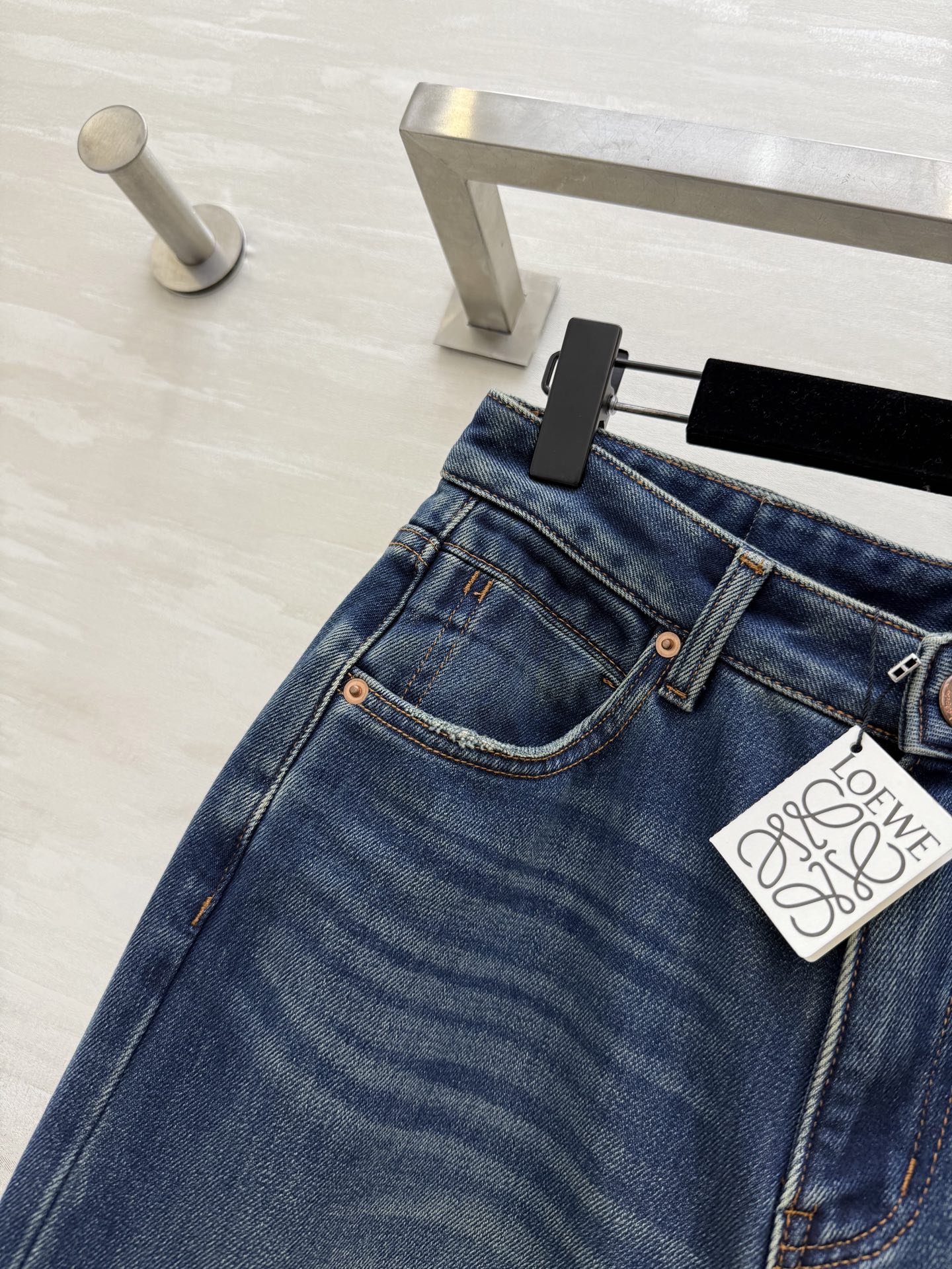 #Loew♡新款 加绒直筒牛仔裤 高品质定制 现货首发size：26/27/28/29/30（28码腰围
