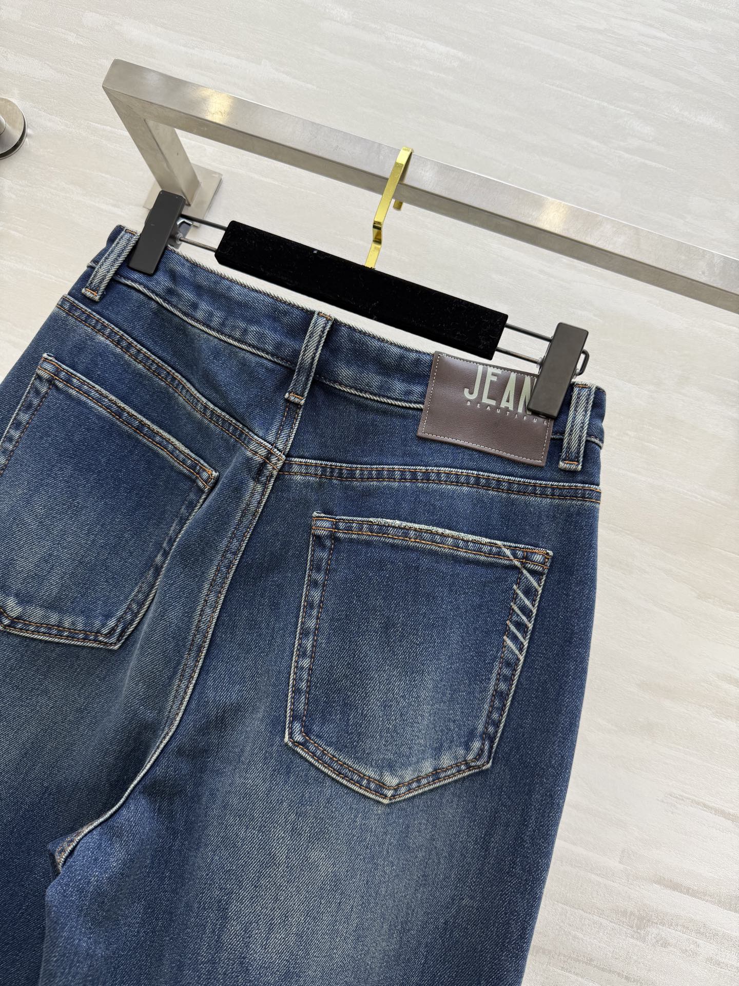 #Loew♡新款 加绒直筒牛仔裤 高品质定制 现货首发size：26/27/28/29/30（28码腰围