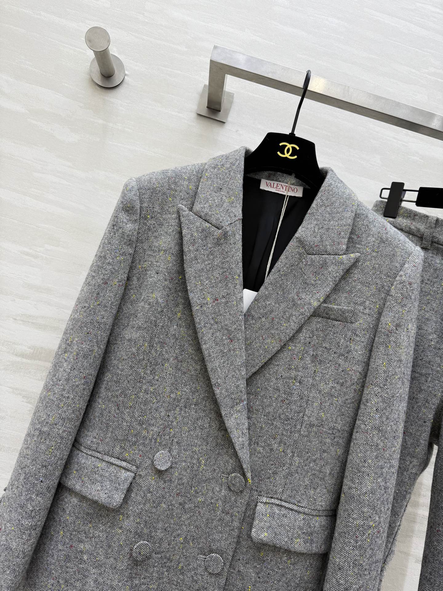 #Valentin♡²⁶早春新款 西服系列 定制羊毛混纺面料 高品质 现货首发size：S/M/L（s码