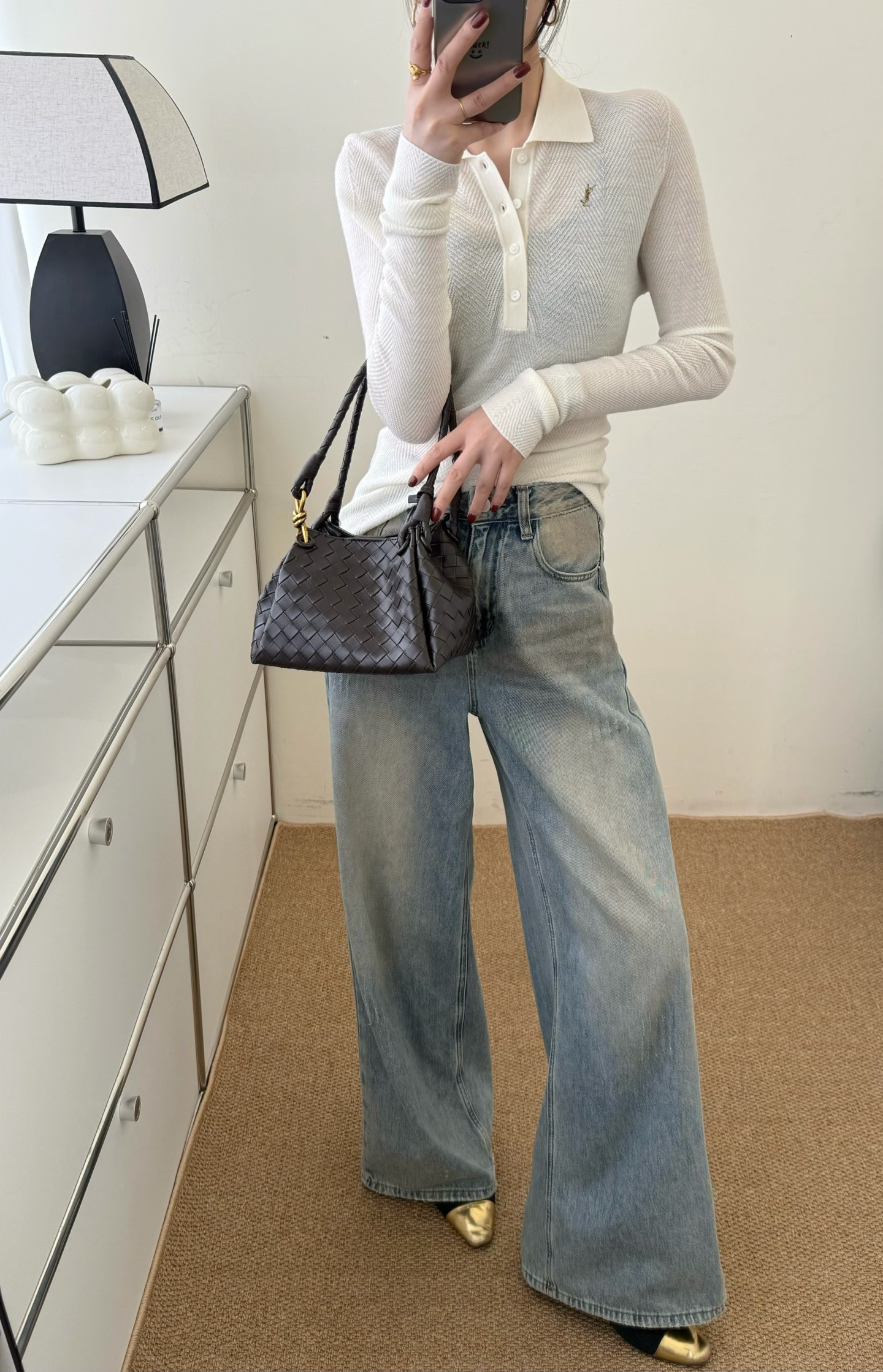 #ysl新款 美丽诺羊毛翻领上衣 高品质定制 现货首发size：S/M/L（M码胸围：82，衣长：61）