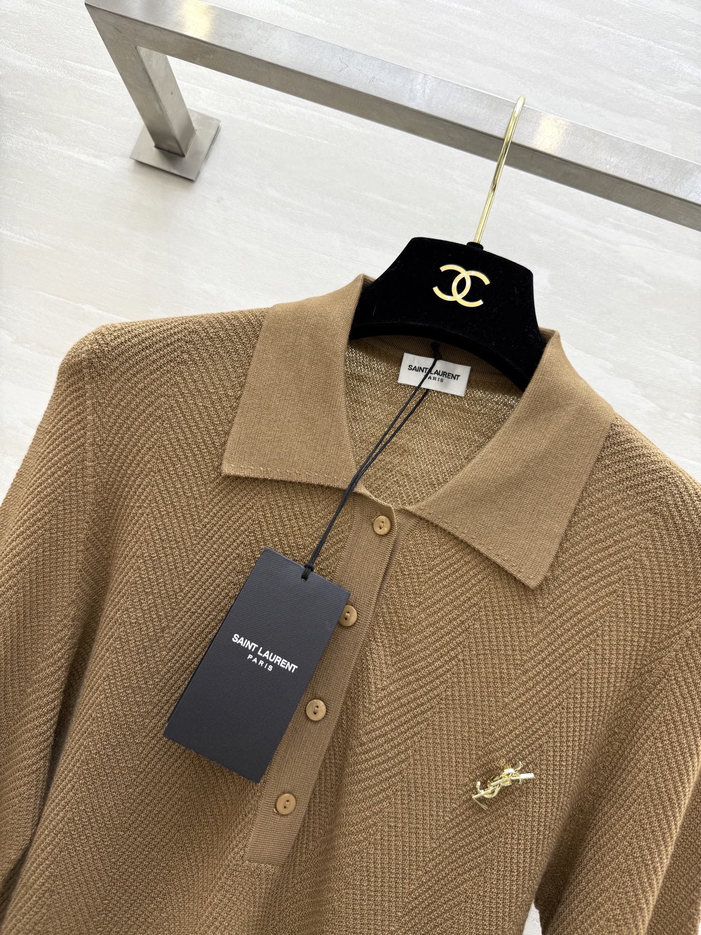 #ysl新款 美丽诺羊毛翻领上衣 高品质定制 现货首发size：S/M/L（M码胸围：82，衣长：61）