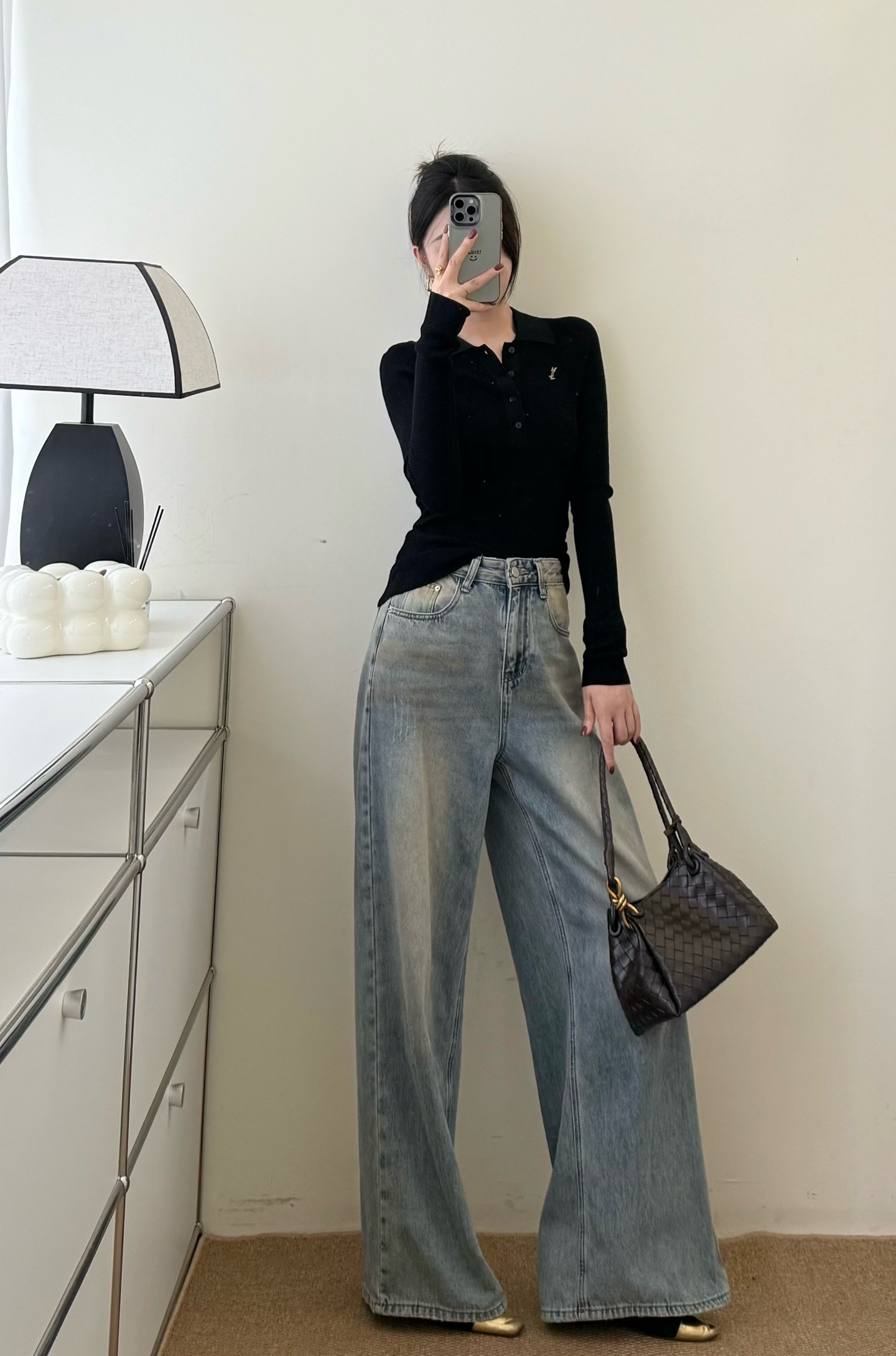 #ysl新款 美丽诺羊毛翻领上衣 高品质定制 现货首发size：S/M/L（M码胸围：82，衣长：61）