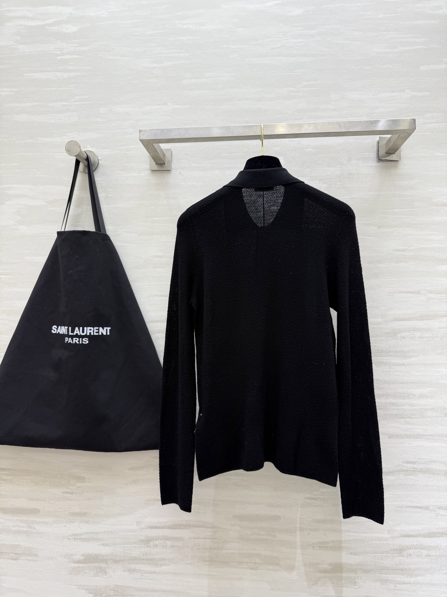#ysl新款 美丽诺羊毛翻领上衣 高品质定制 现货首发size：S/M/L（M码胸围：82，衣长：61）