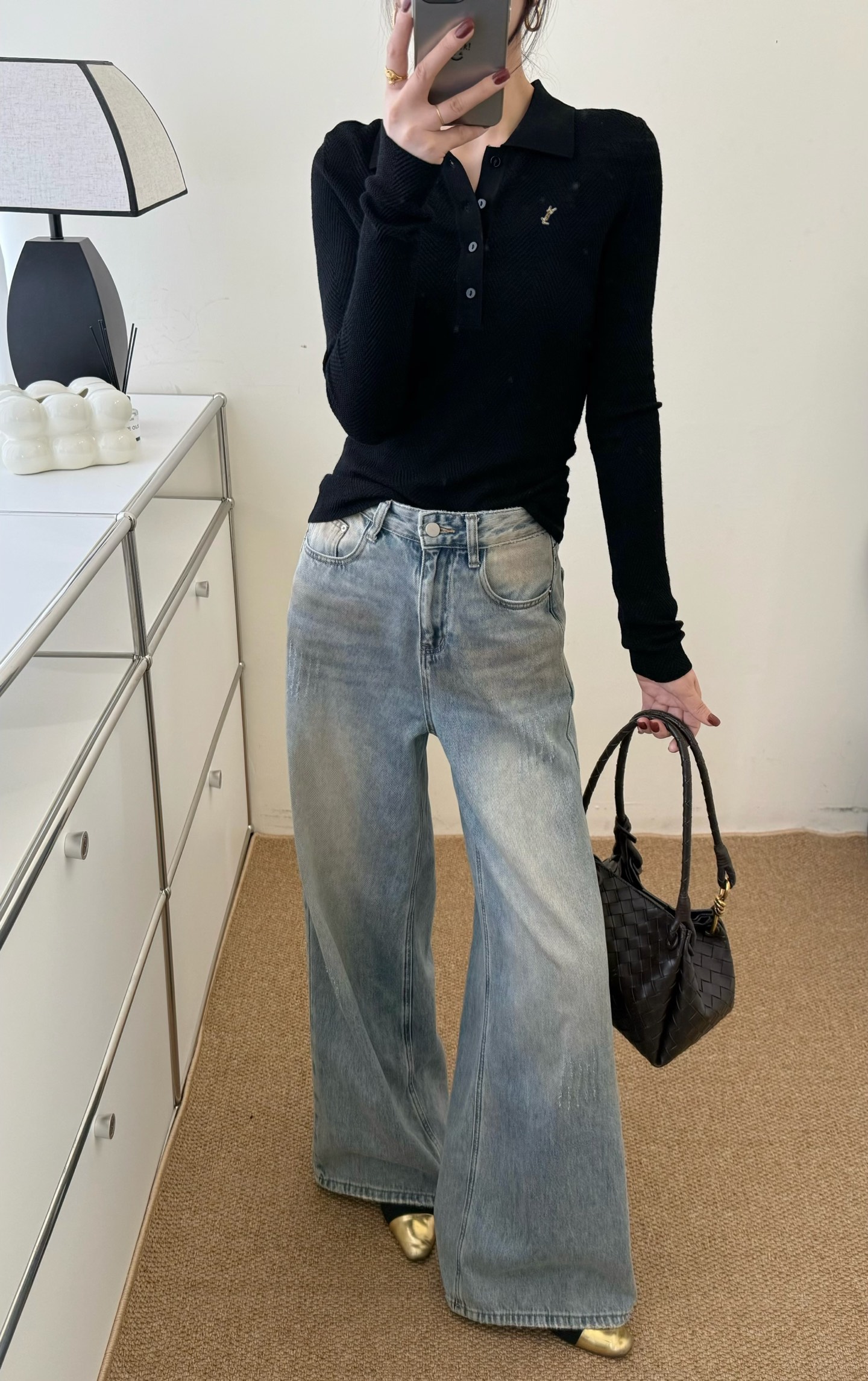 #ysl新款 美丽诺羊毛翻领上衣 高品质定制 现货首发size：S/M/L（M码胸围：82，衣长：61）