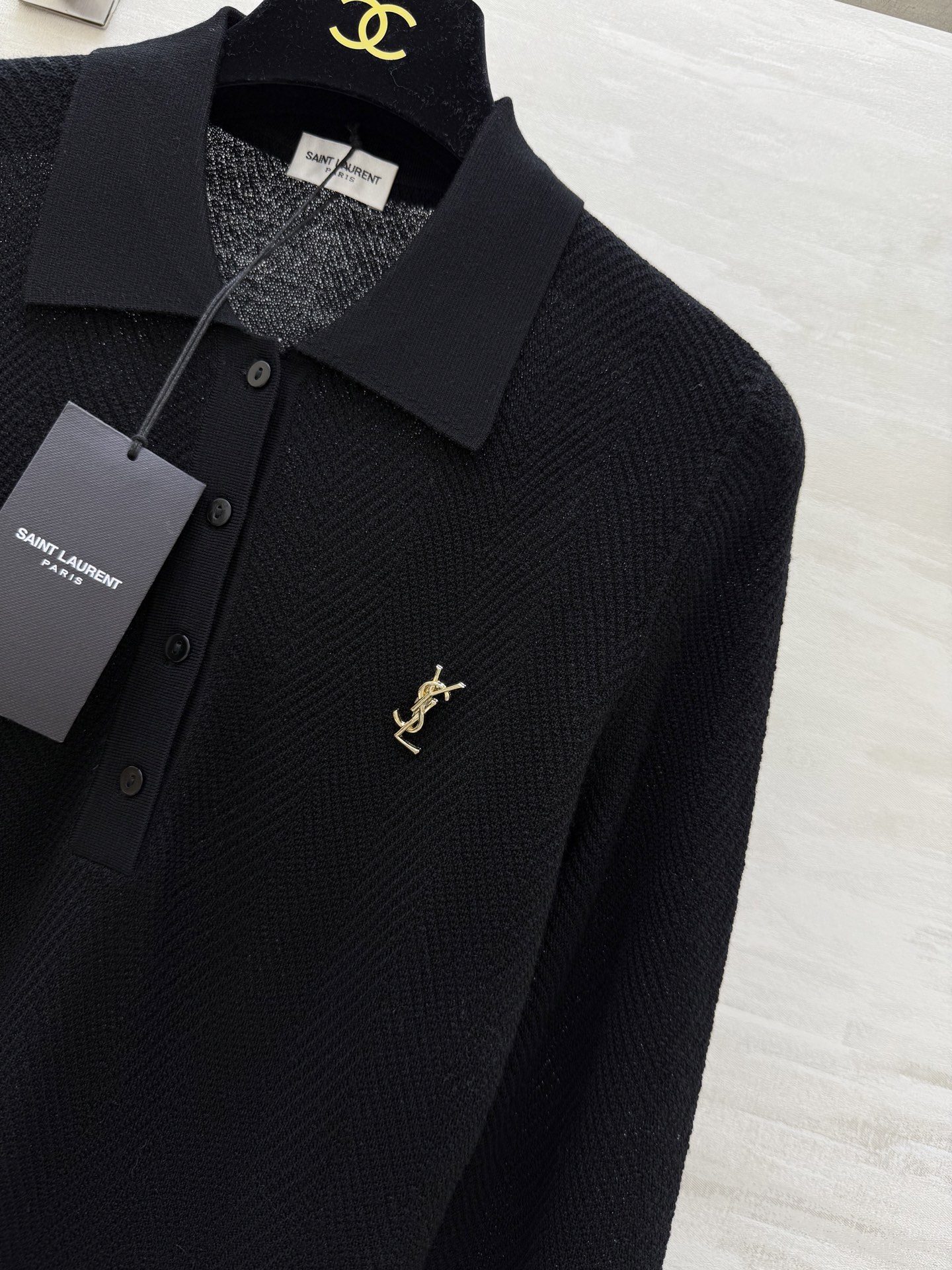 #ysl新款 美丽诺羊毛翻领上衣 高品质定制 现货首发size：S/M/L（M码胸围：82，衣长：61）