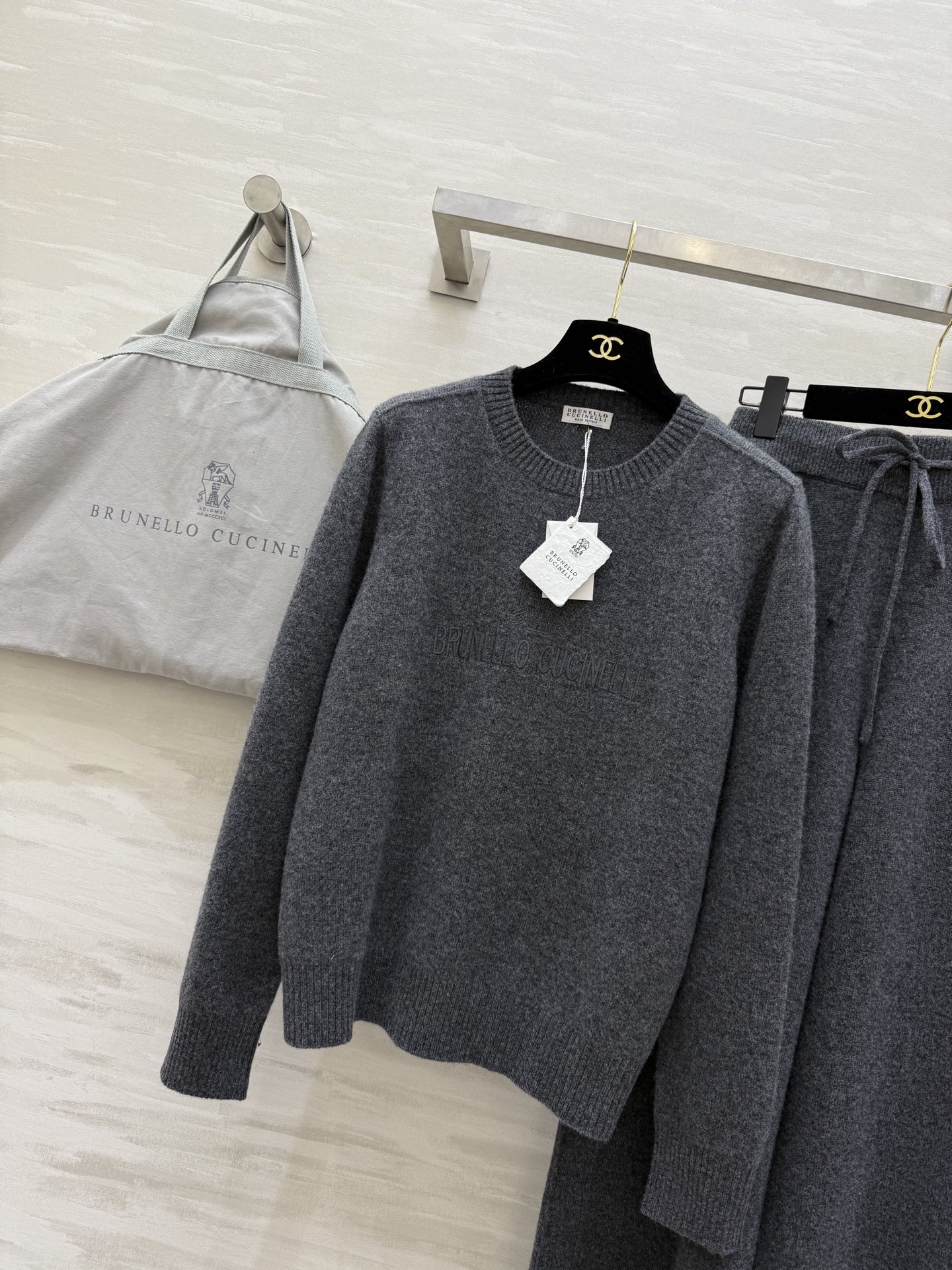 #Brunello Cucinell♡ 新贵老钱风羊毛套装 高品质定制 现货首发size：S/M/L（s