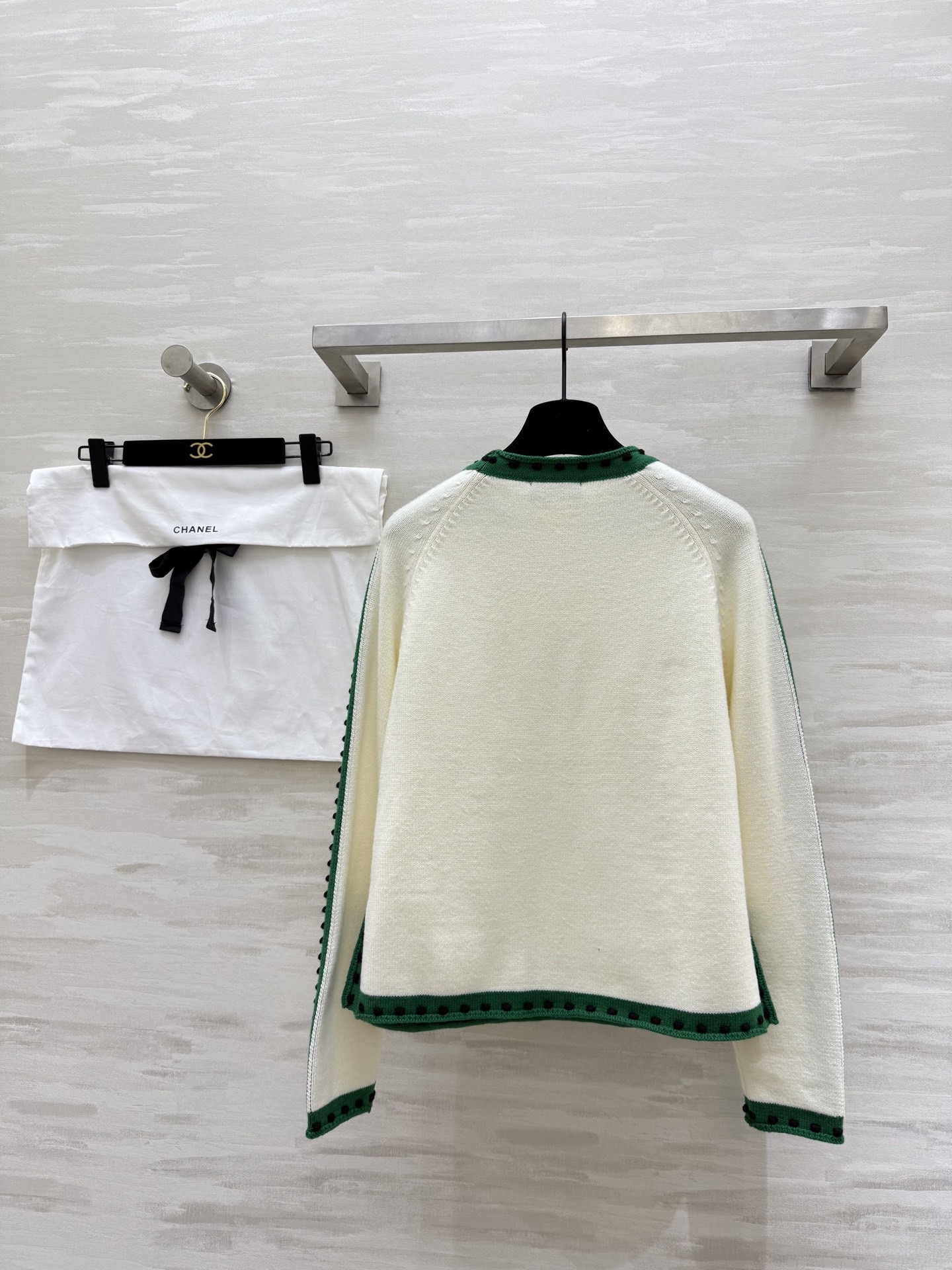 #Chane♡²⁵秋冬新款 中古系列 撞色羊毛上衣 高品质定制 现货首发size：36/38/40（38