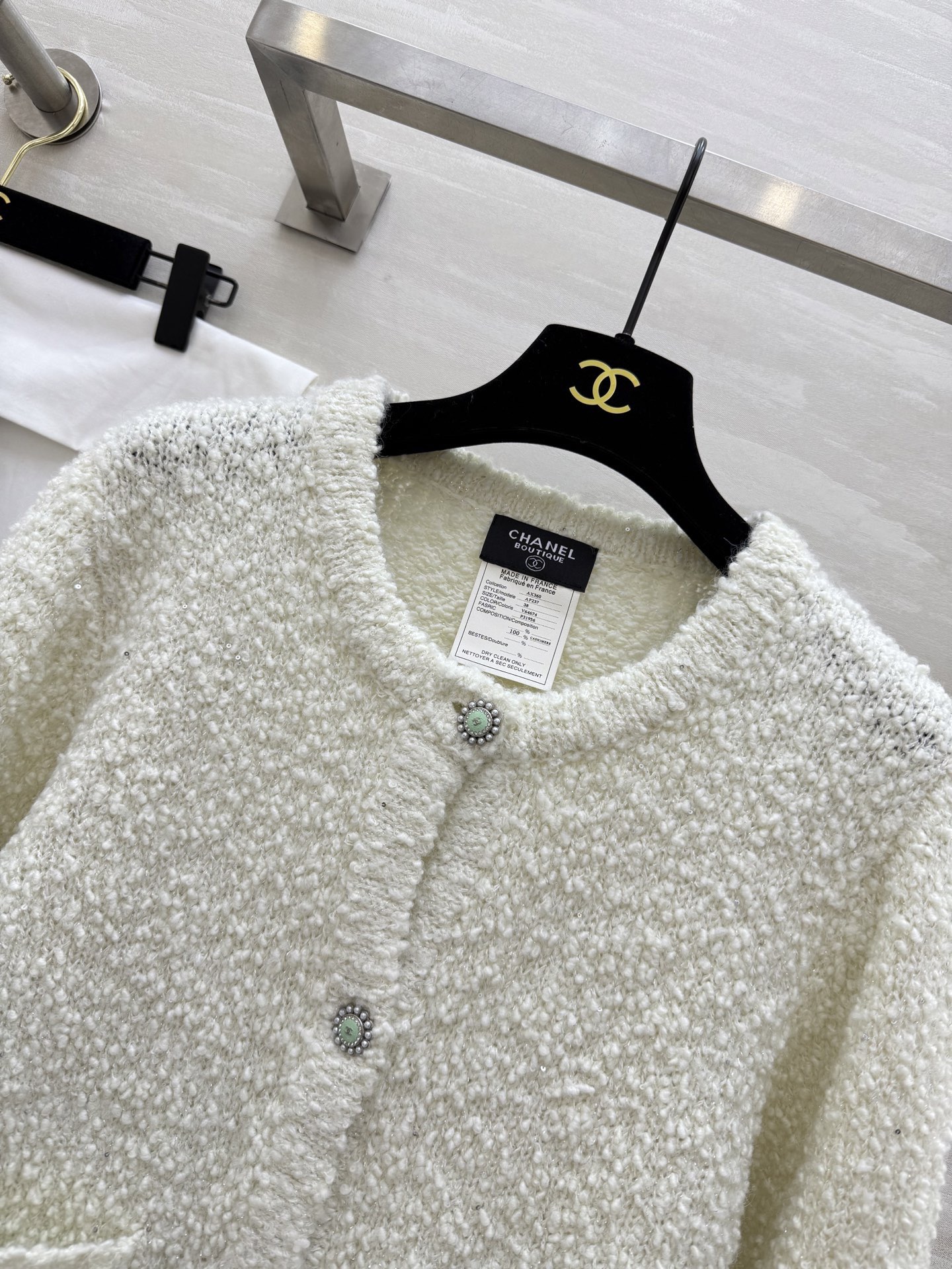 #Chane♡²⁵秋冬新款 羊毛亮片开衫外套 定制亮片纱线BulingBuling美爆了！高品质定制 现