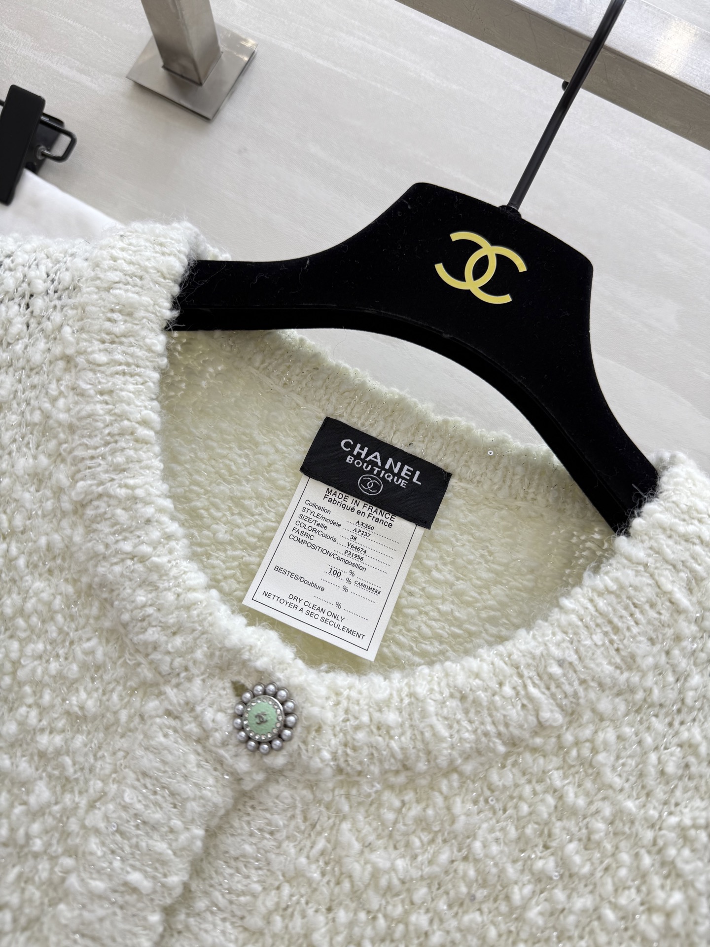 #Chane♡²⁵秋冬新款 羊毛亮片开衫外套 定制亮片纱线BulingBuling美爆了！高品质定制 现