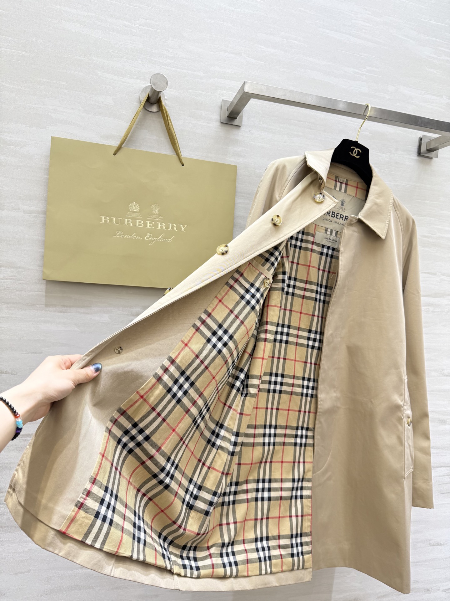 #Burberr♡男士系列 卡姆登风衣 高品质定制 现货首发size：S/M/L/XL/XXL（M码胸围