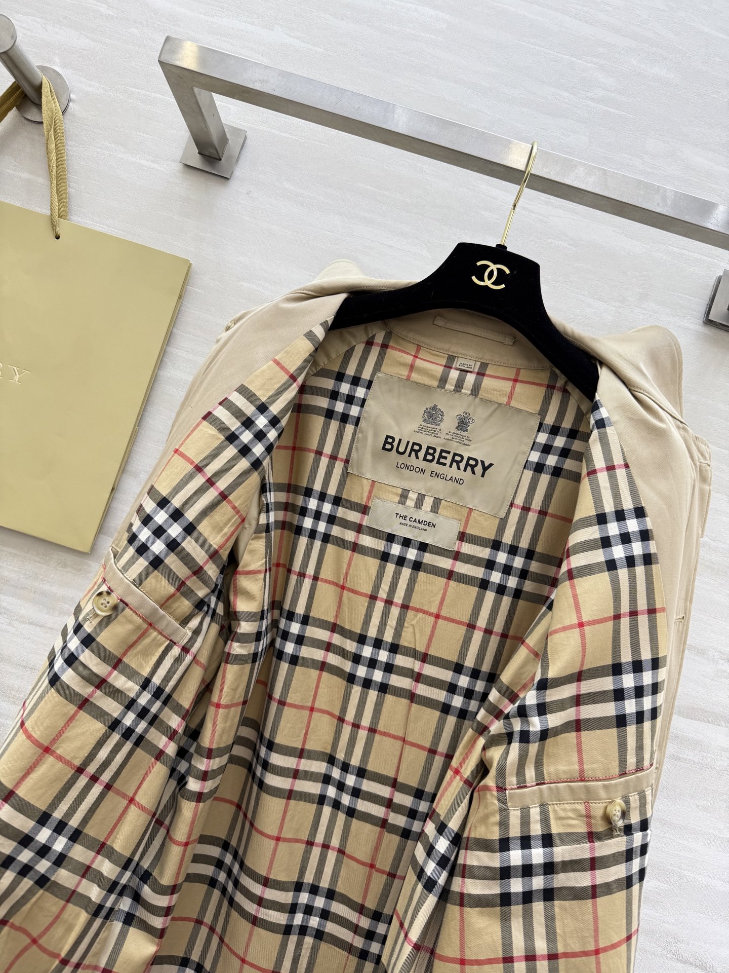 #Burberr♡男士系列 卡姆登风衣 高品质定制 现货首发size：S/M/L/XL/XXL（M码胸围