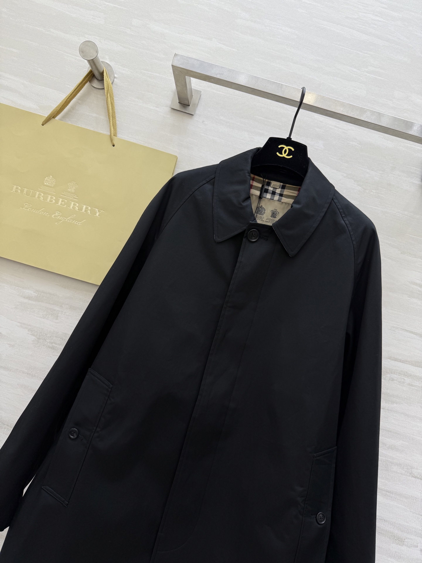 #Burberr♡男士系列 卡姆登风衣 高品质定制 现货首发size：S/M/L/XL/XXL（M码胸围