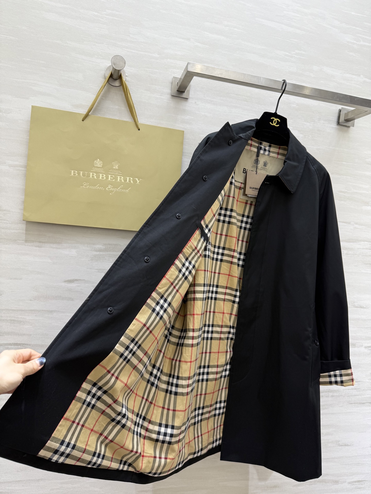 #Burberr♡男士系列 卡姆登风衣 高品质定制 现货首发size：S/M/L/XL/XXL（M码胸围