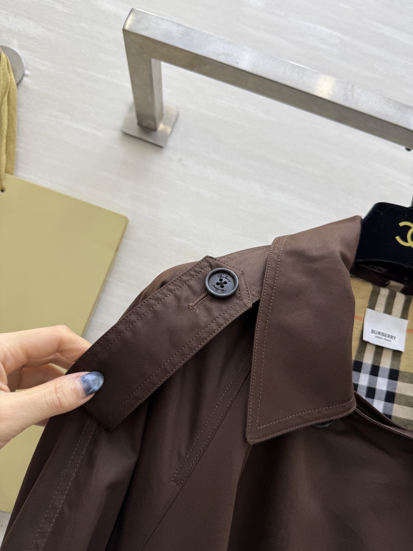 #Burburr♡²⁶早春新款 内里格纹风衣外套 高品质定制 现货首发size：S/M/L（s码胸围：1