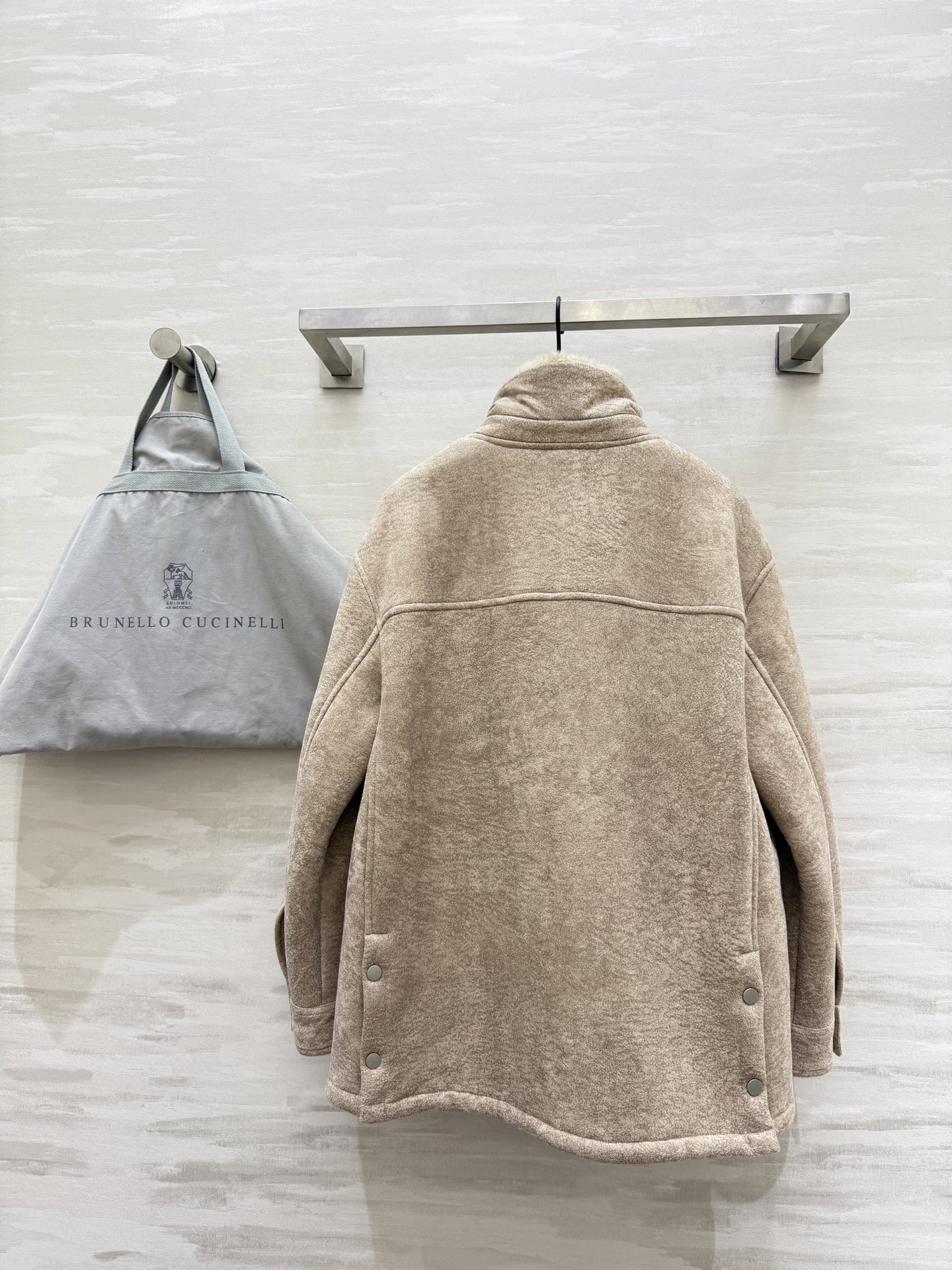 #Brunello Cucinell♡环保皮毛一体夹克外套 复古时髦 高品质定制 现货首发size：S/