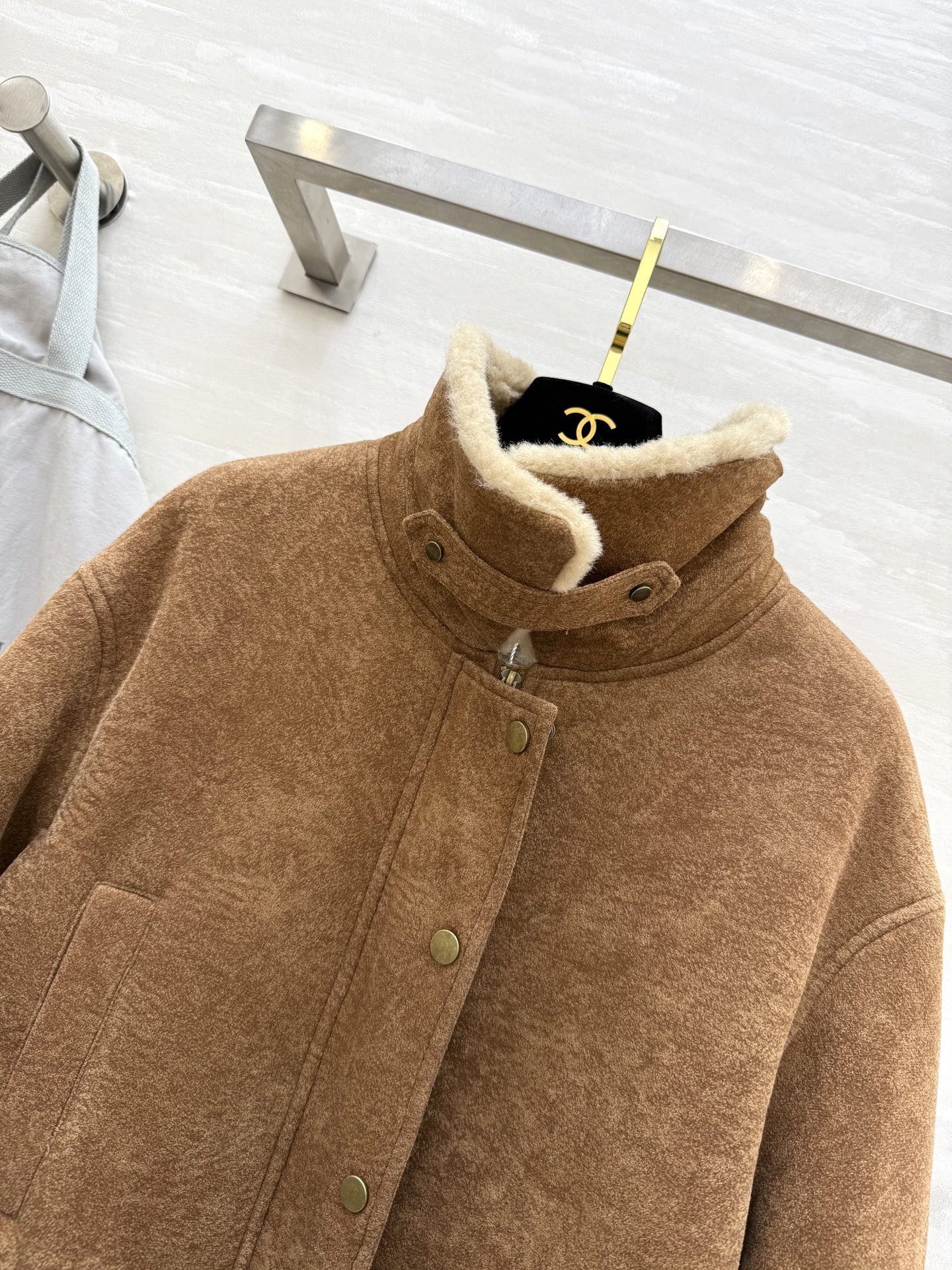 #Brunello Cucinell♡环保皮毛一体夹克外套 复古时髦 高品质定制 现货首发size：S/