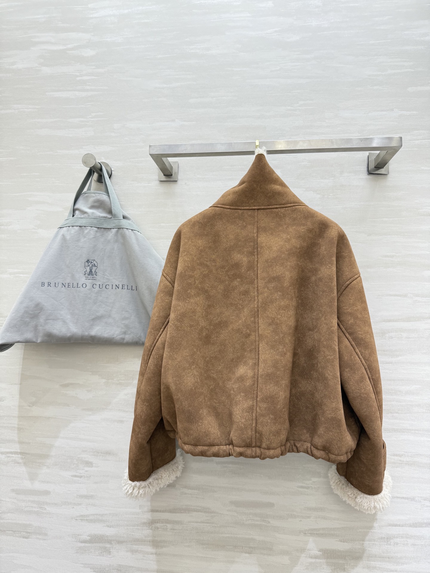 #Brunello Cucinell♡羊羔毛外套 复古时髦 高品质定制 现货首发size：S/M/L（s