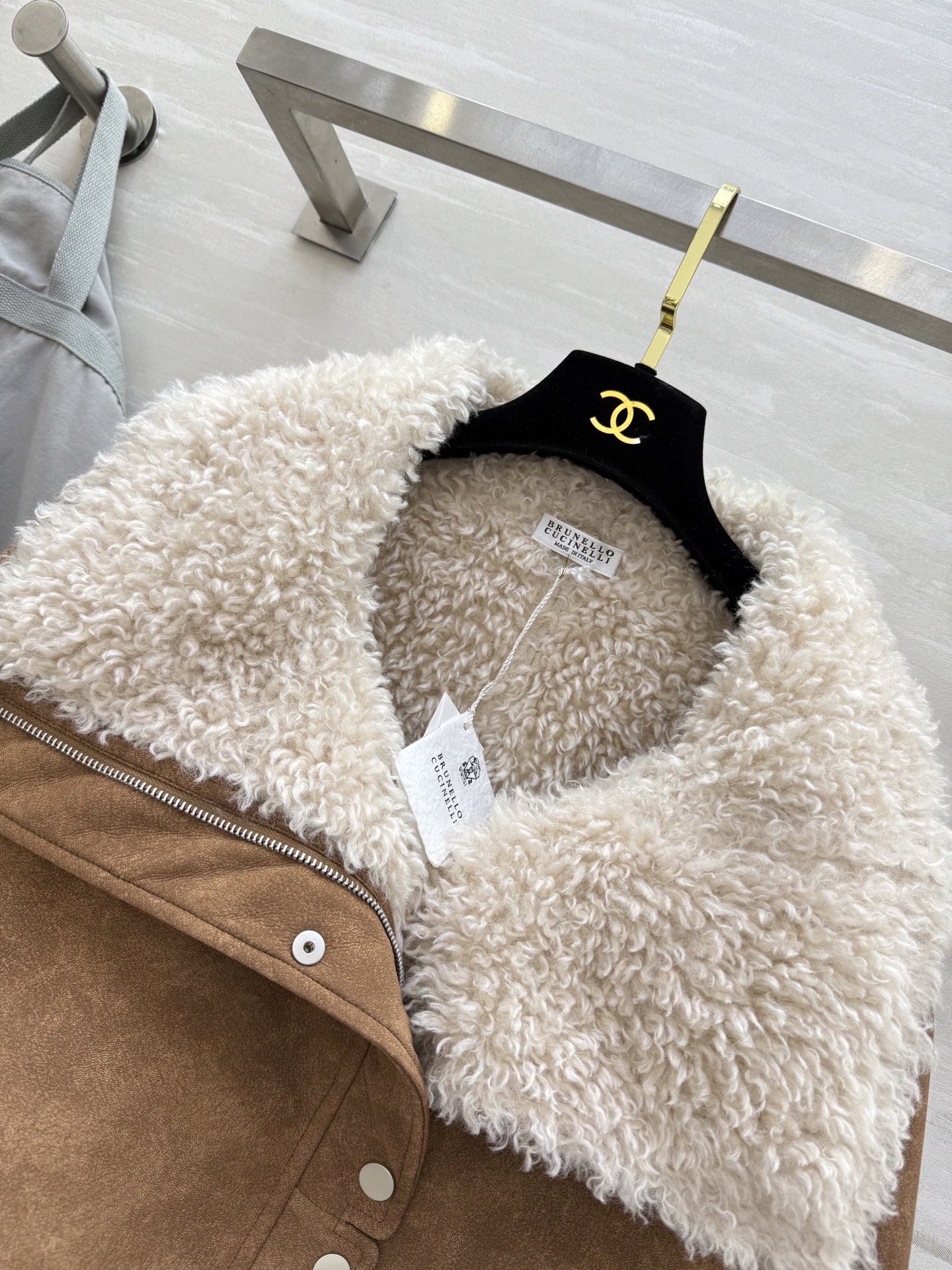 #Brunello Cucinell♡羊羔毛外套 复古时髦 高品质定制 现货首发size：S/M/L（s