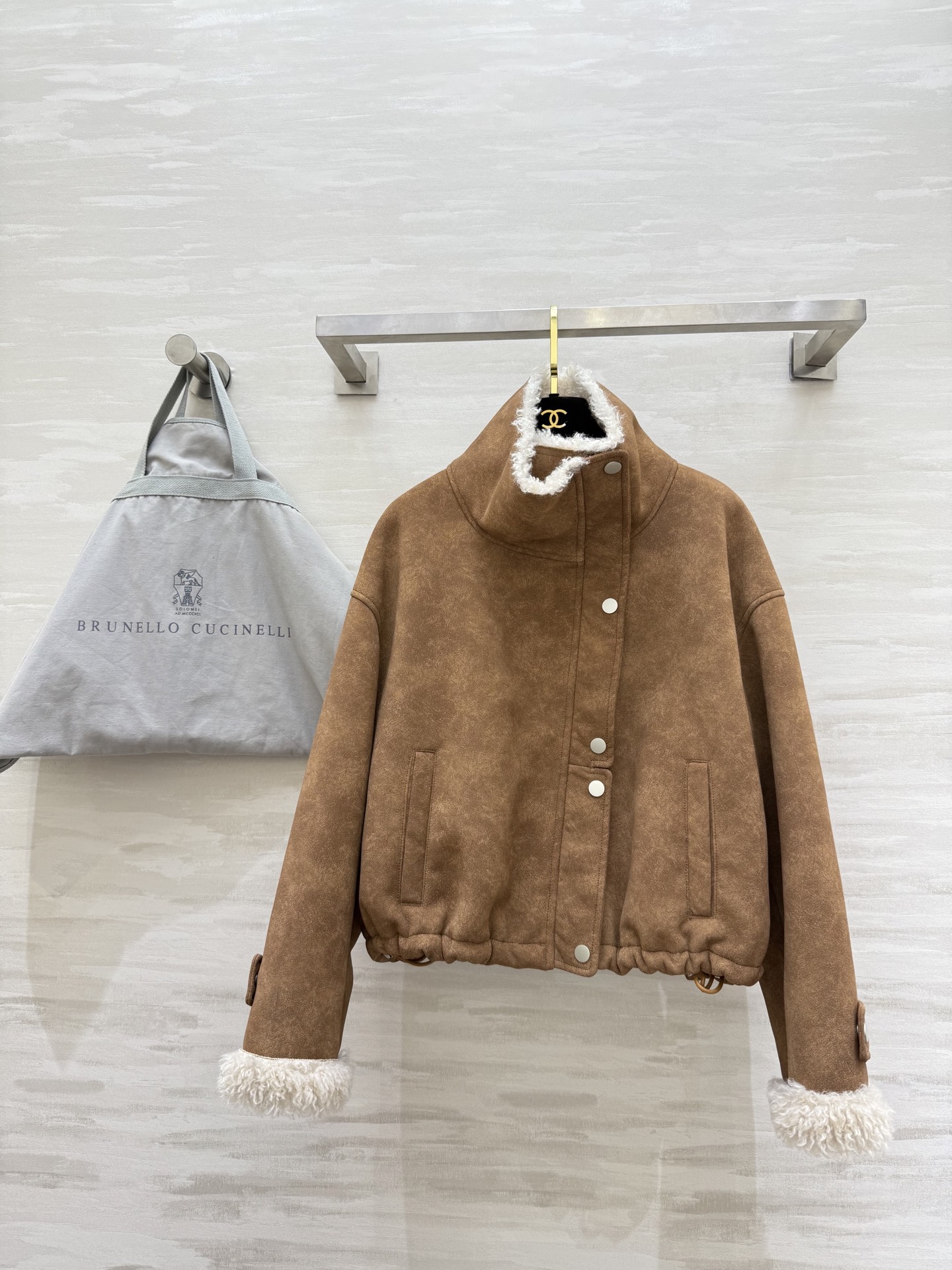 #Brunello Cucinell♡羊羔毛外套 复古时髦 高品质定制 现货首发size：S/M/L（s