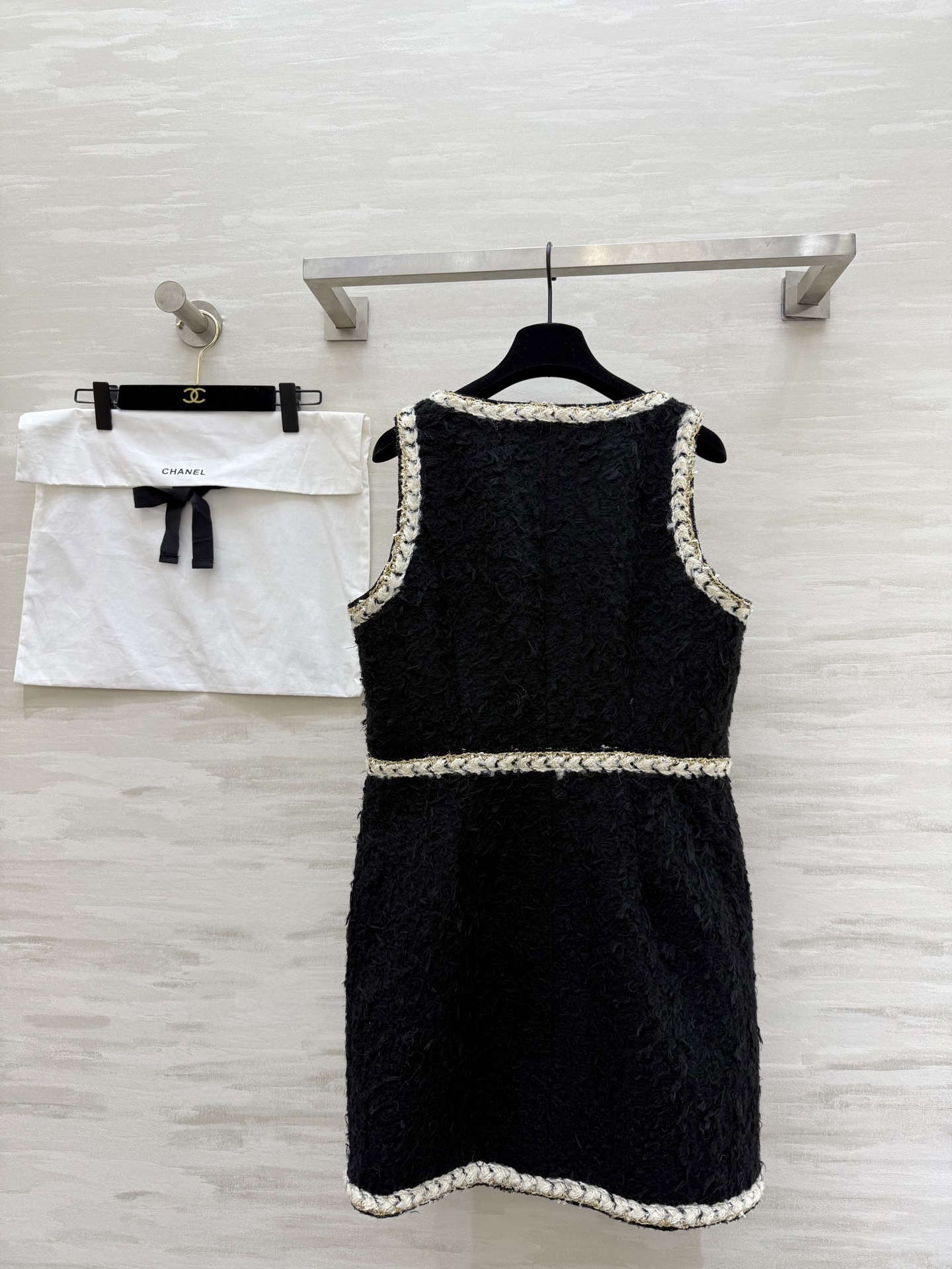 #Chane♡²⁵k最美背心裙 千金感 重工长毛小香风面料 高品质定制 现货首发size：S/M/L（s