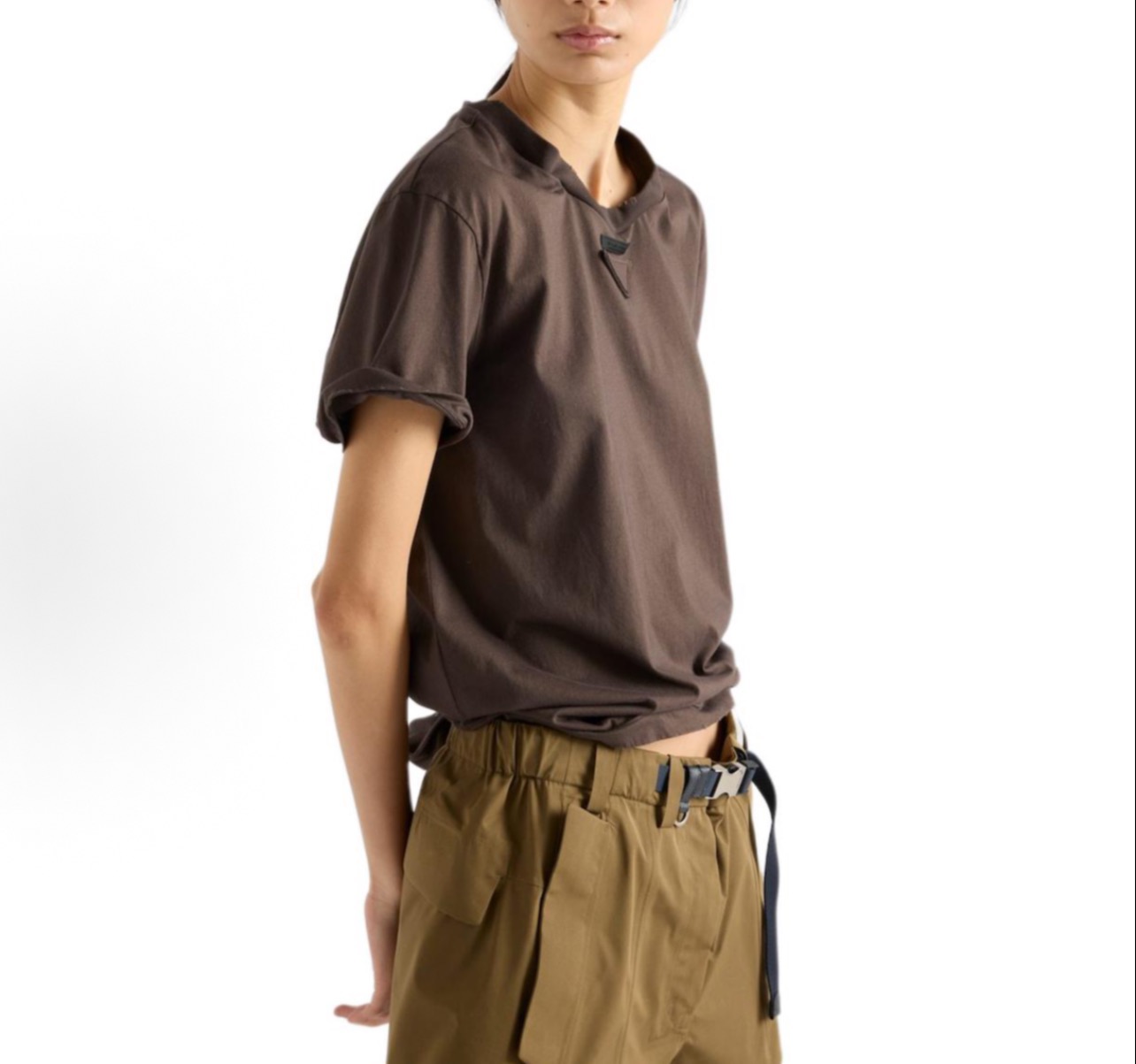 #Prad♡²⁶假日系列 筋骨感短袖T恤 高品质定制 现货首发size：S/M/L（）