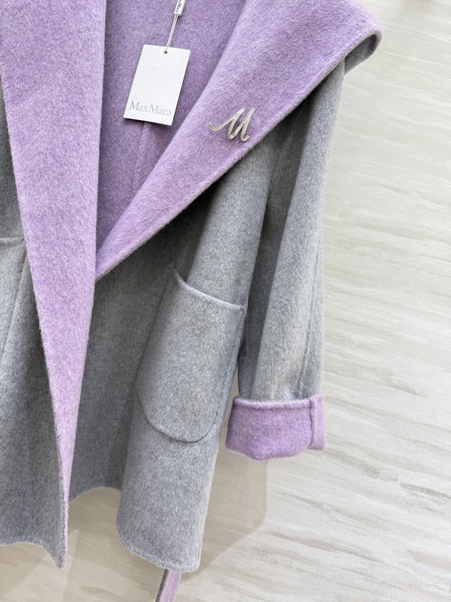 #Maxmar♡双面羊毛呢大衣 可正反两穿 高品质定制 现货首发size：S/M/L（M码胸围：114，