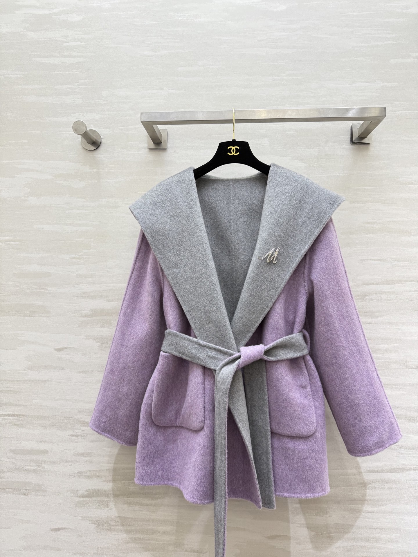 #Maxmar♡双面羊毛呢大衣 可正反两穿 高品质定制 现货首发size：S/M/L（M码胸围：114，