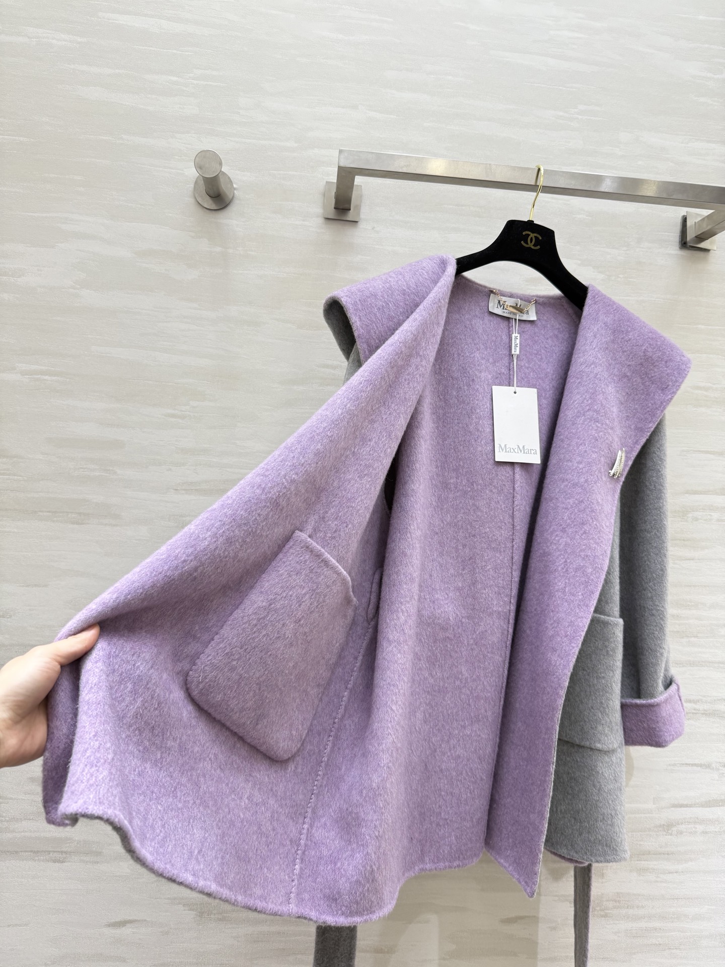 #Maxmar♡双面羊毛呢大衣 可正反两穿 高品质定制 现货首发size：S/M/L（M码胸围：114，