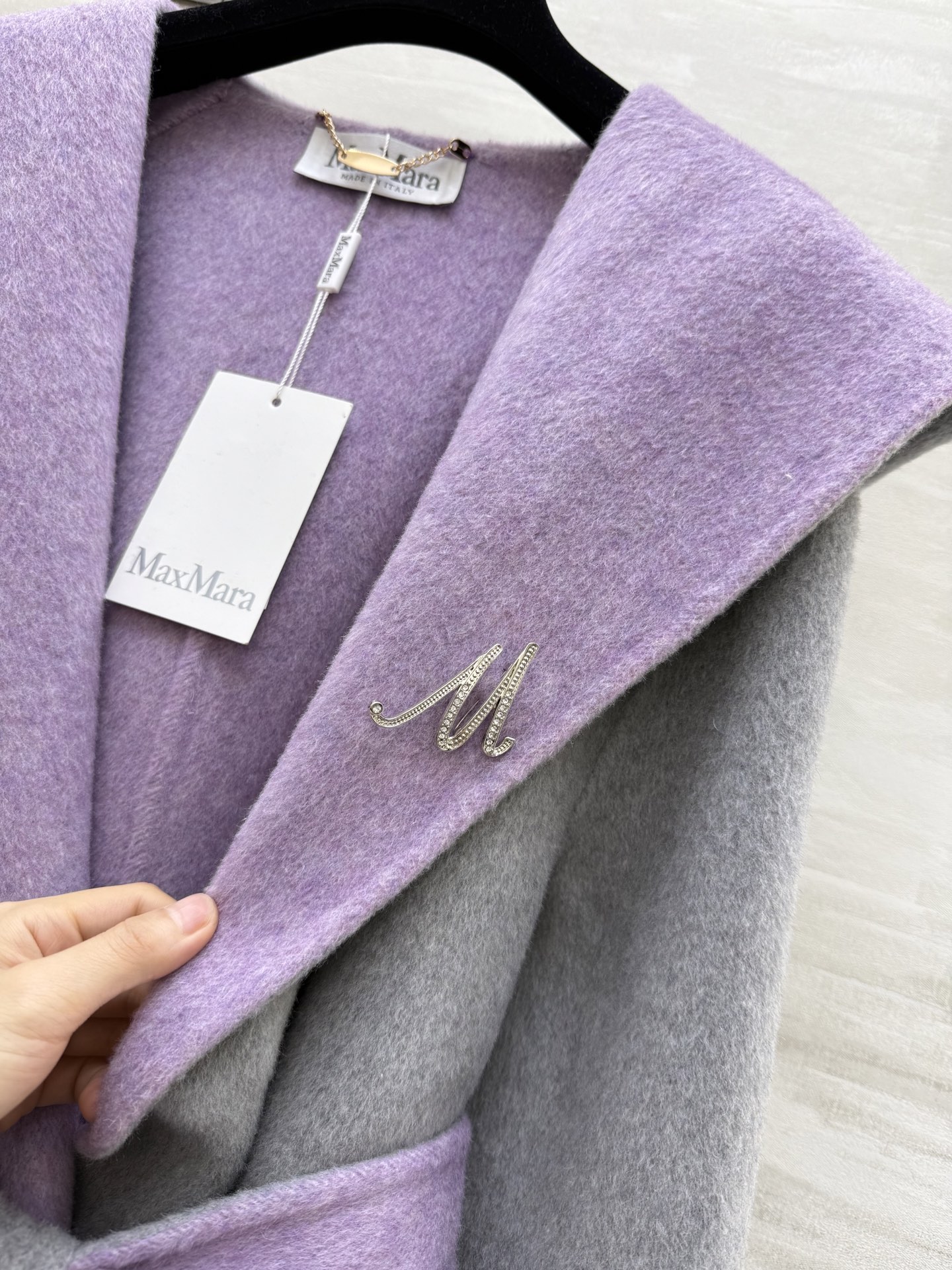 #Maxmar♡双面羊毛呢大衣 可正反两穿 高品质定制 现货首发size：S/M/L（M码胸围：114，