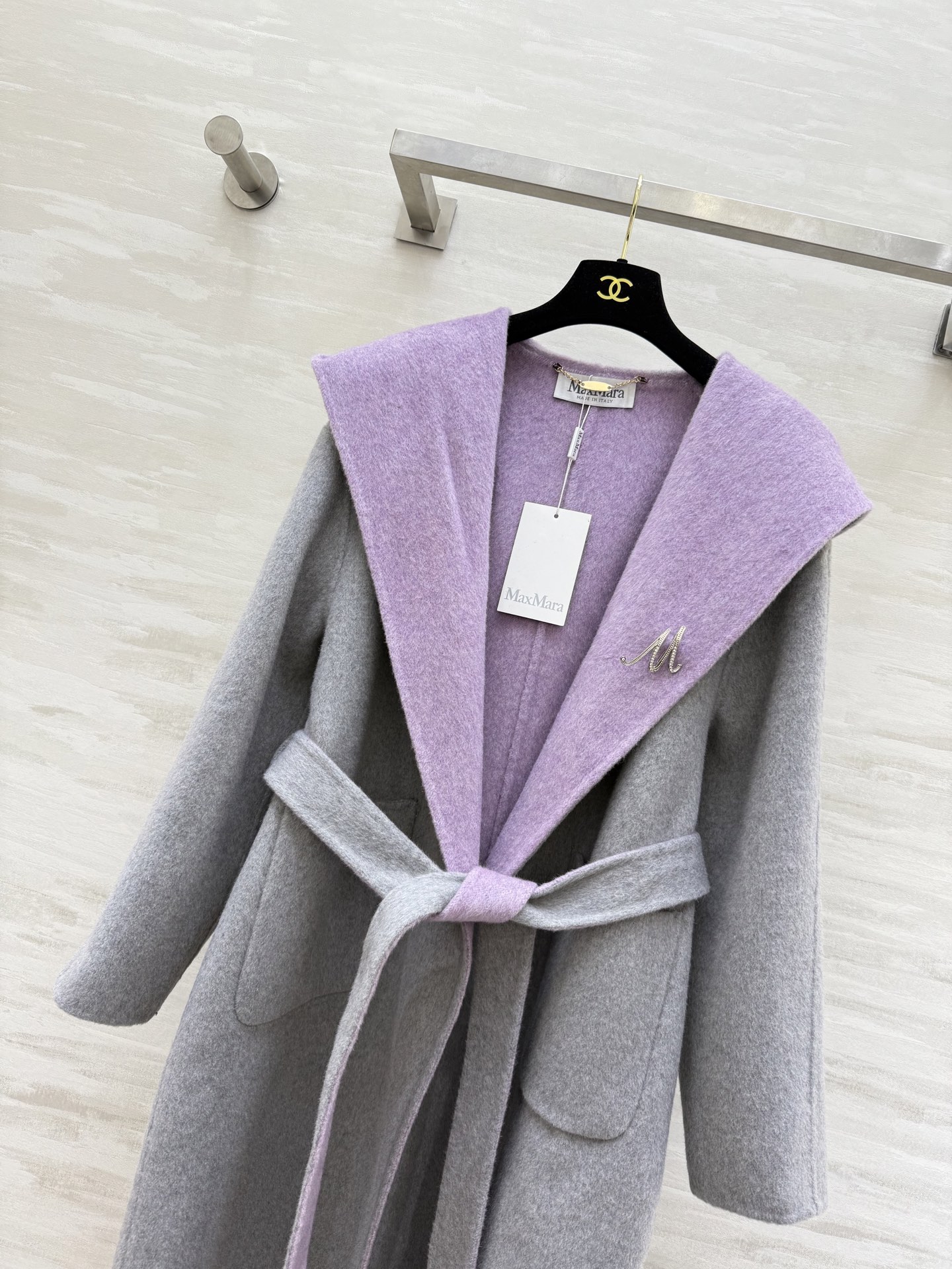 #Maxmar♡双面羊毛呢长款大衣 可正反两穿 高品质定制 现货首发size：S/M/L（M码胸围：12