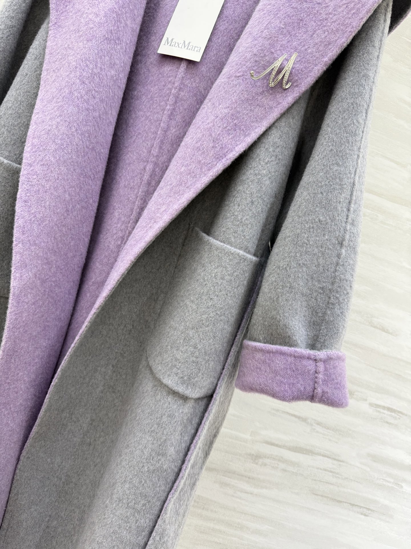 #Maxmar♡双面羊毛呢长款大衣 可正反两穿 高品质定制 现货首发size：S/M/L（M码胸围：12