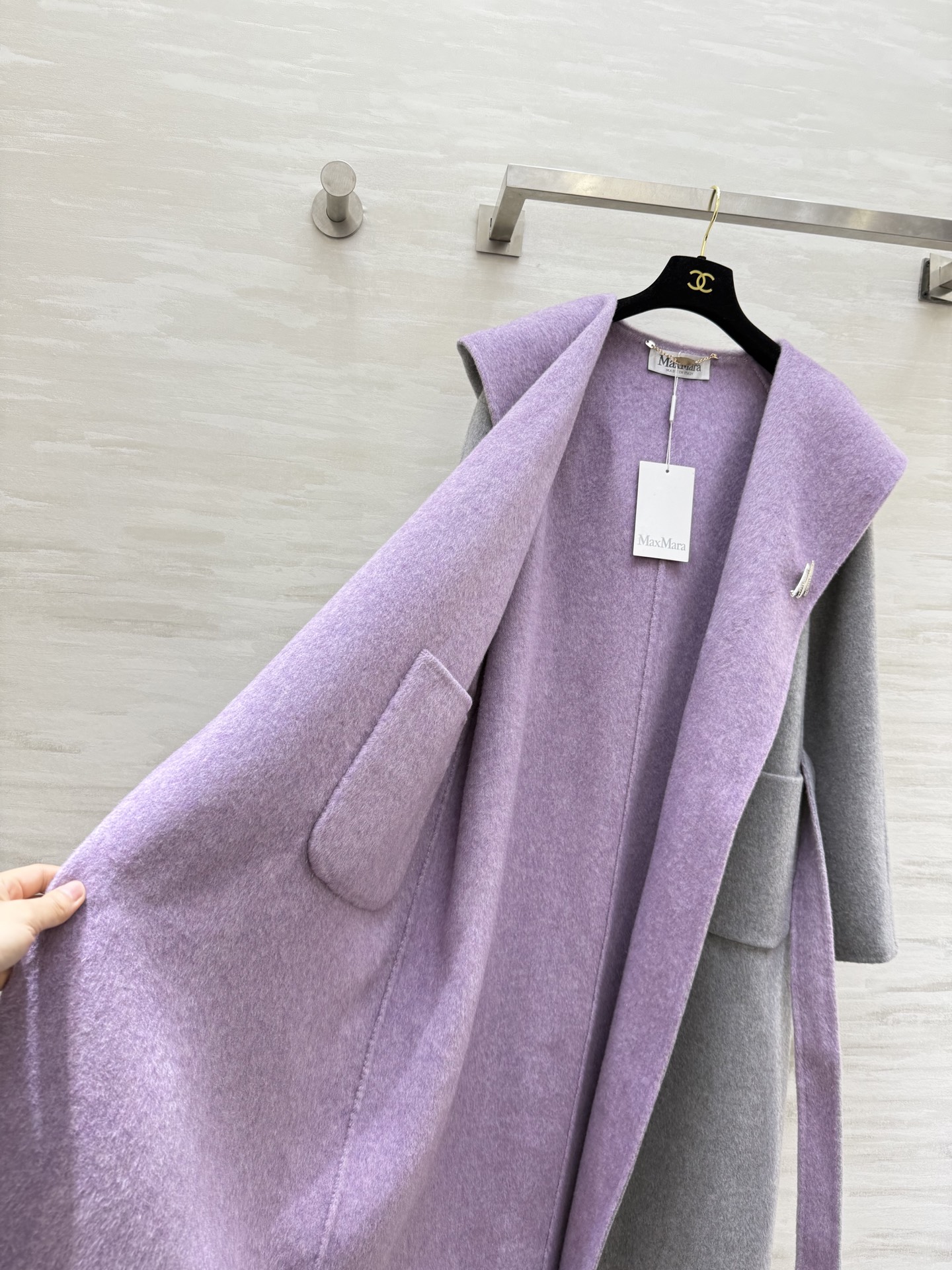 #Maxmar♡双面羊毛呢长款大衣 可正反两穿 高品质定制 现货首发size：S/M/L（M码胸围：12