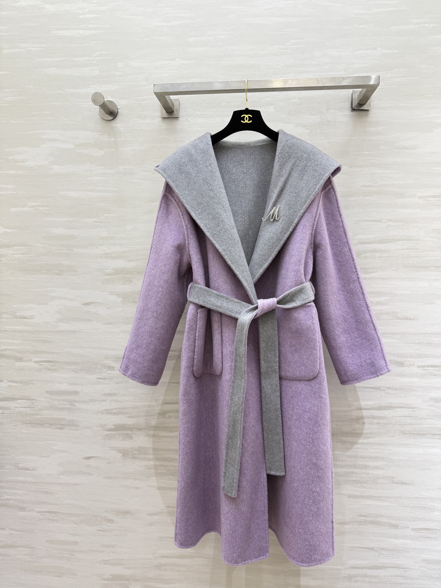 #Maxmar♡双面羊毛呢长款大衣 可正反两穿 高品质定制 现货首发size：S/M/L（M码胸围：12