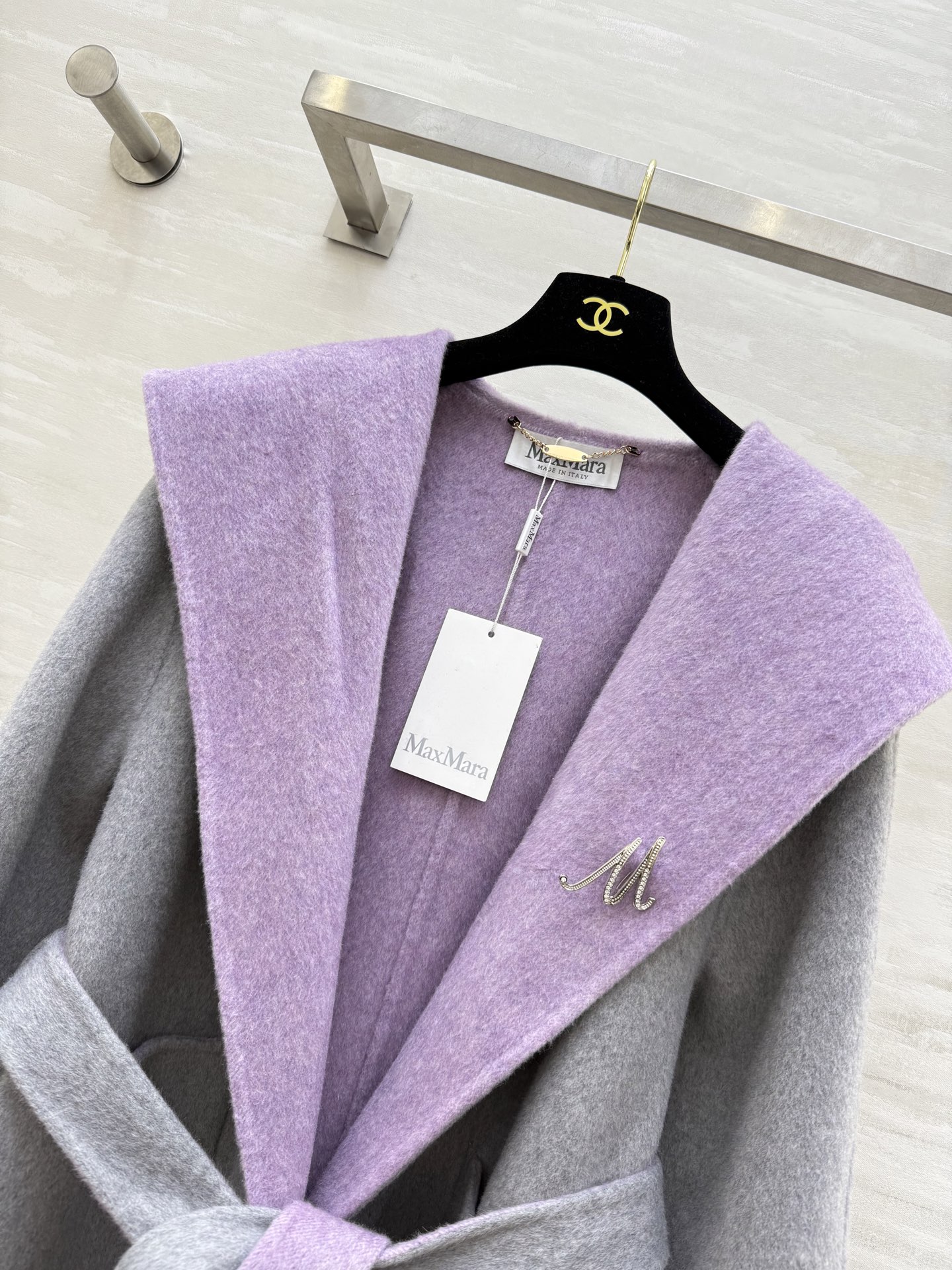 #Maxmar♡双面羊毛呢长款大衣 可正反两穿 高品质定制 现货首发size：S/M/L（M码胸围：12