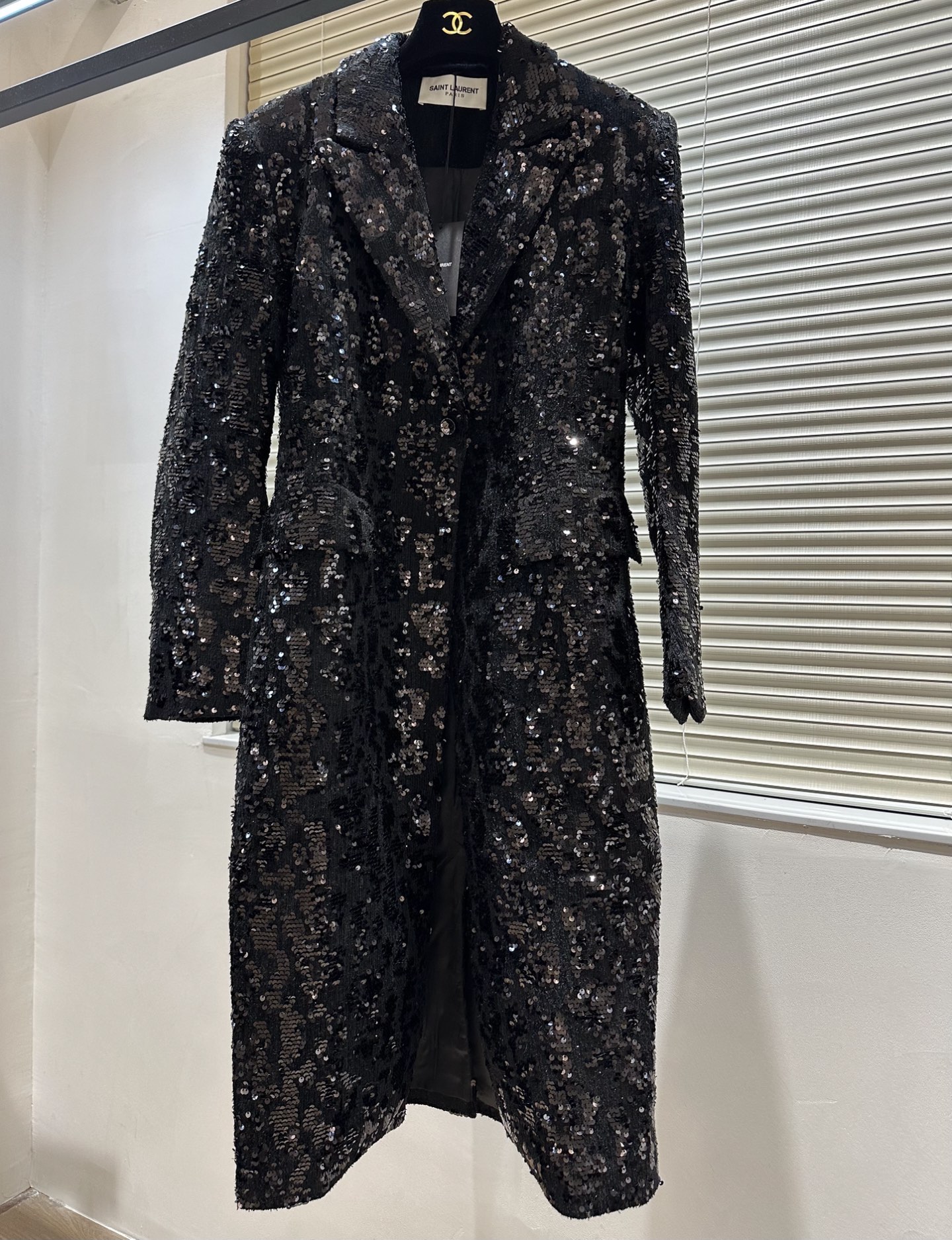 NO:683252,#ysl Heavy Industry Sequined Suit Coat High Quality Customized Ready Available SizeS/M/L/XL (,,saint laurent,business suit,19860909#ysl 重工亮片西装式大衣 高品质定制 现货首发sizeS/M/L/XL（,,saint laurent,business suit,,Women's clothing