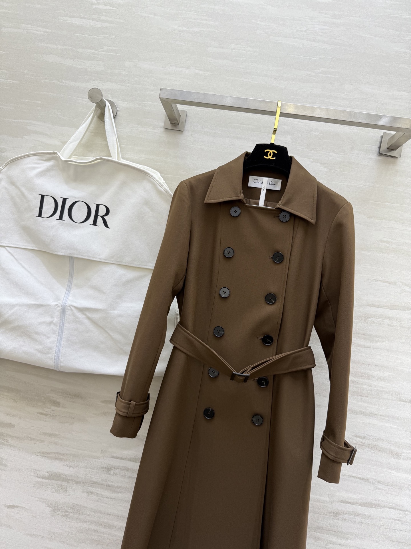 #DIO♡²⁶早春新款 双排扣长款风衣 高级大气 高品质定制 现货首发size：S/M/L/XL（s码肩