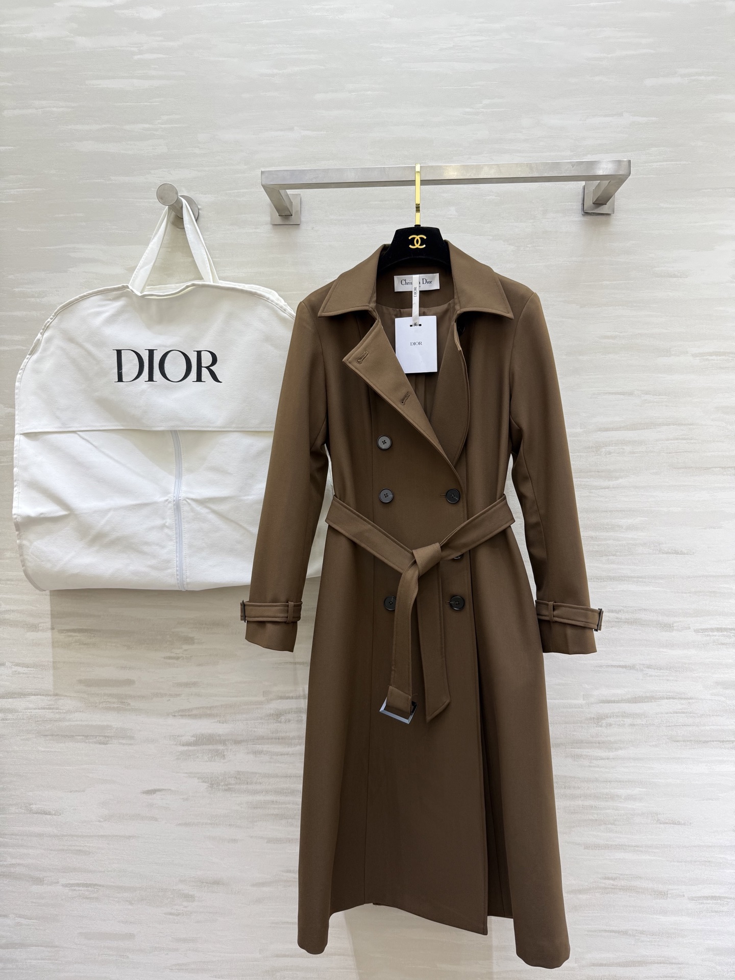 #DIO♡²⁶早春新款 双排扣长款风衣 高级大气 高品质定制 现货首发size：S/M/L/XL（s码肩