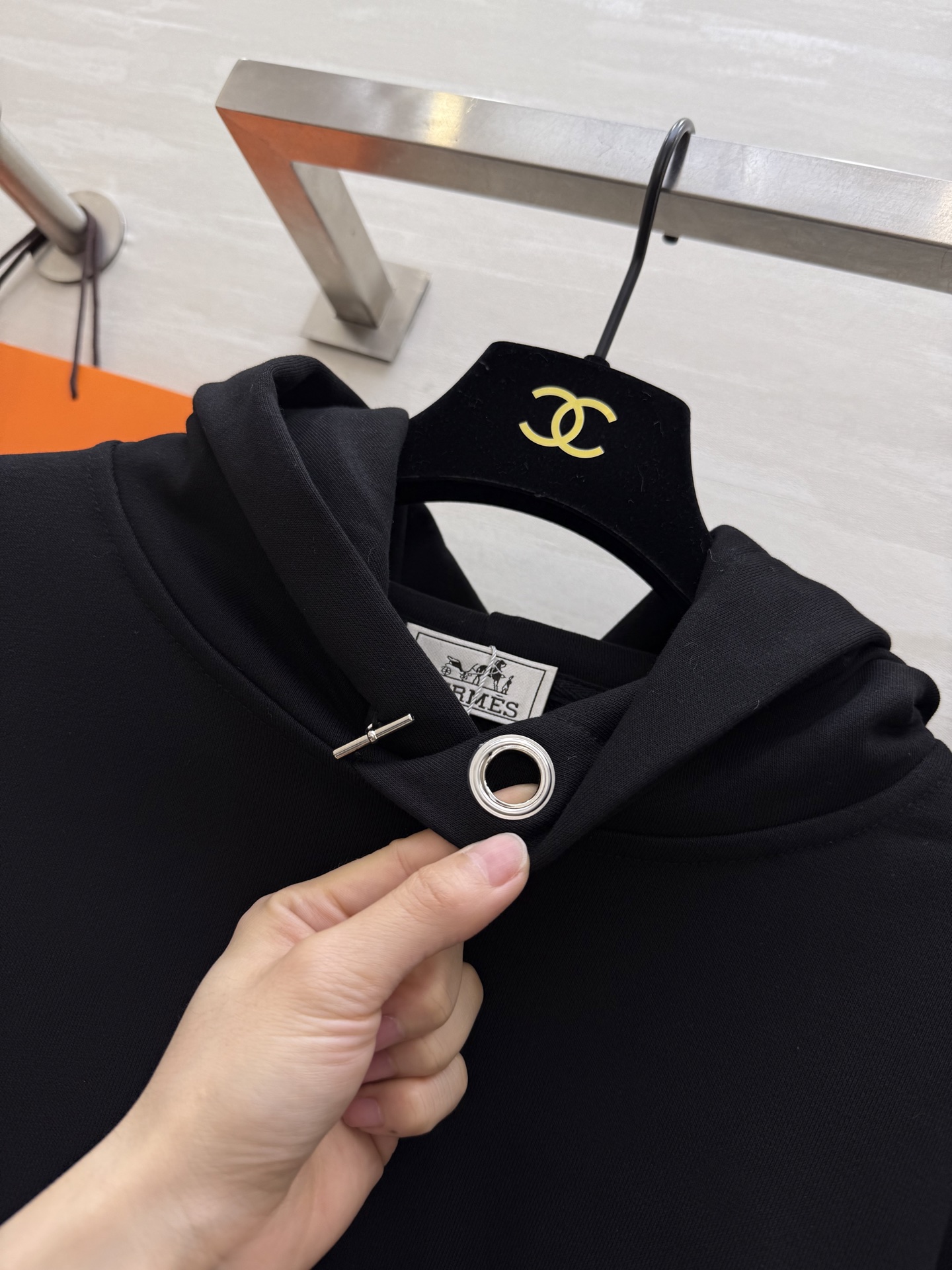 #Herme♡²⁶早春新款 连帽休闲套装 进口高密度纯棉质地亲肤舒适 高品质 现货首发size：S/M/