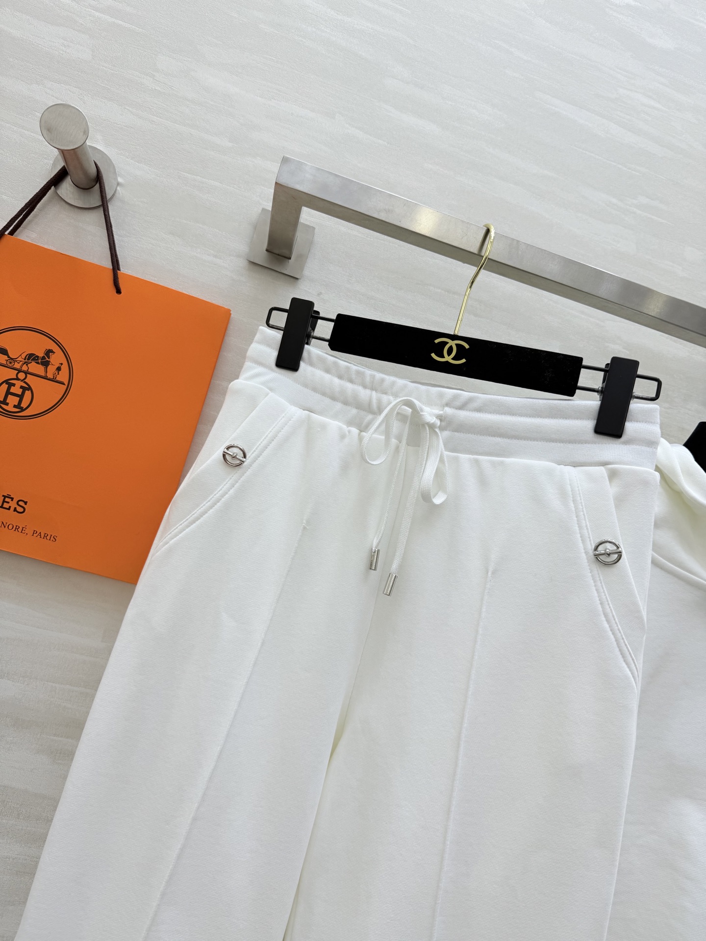 #Herme♡²⁶早春新款 连帽休闲套装 进口高密度纯棉质地亲肤舒适 高品质 现货首发size：S/M/