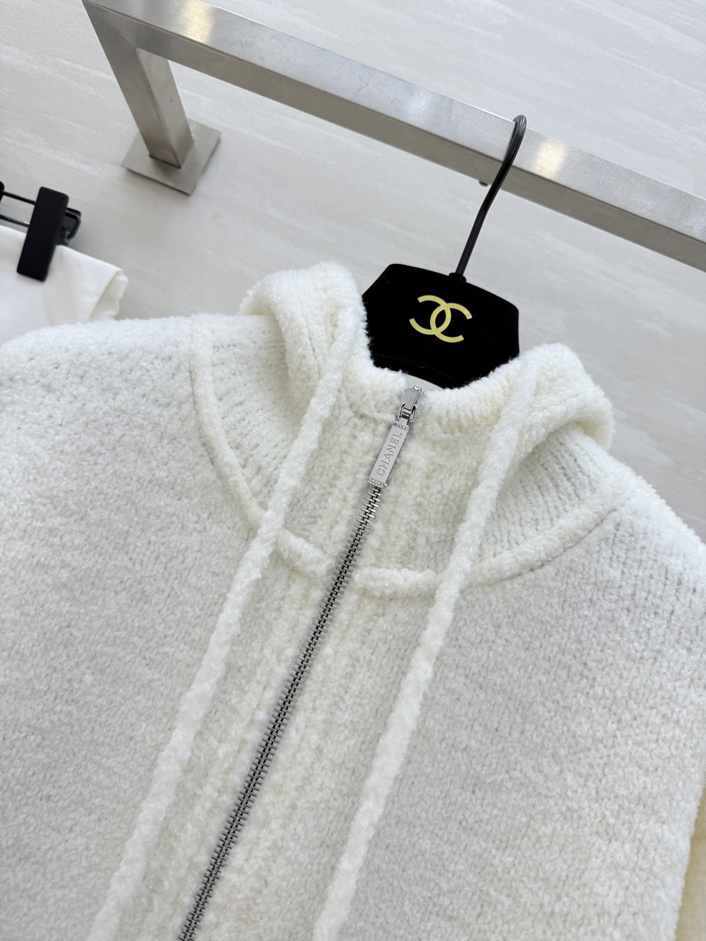 #Chane♡²⁵N 滑雪系列 连帽绒感针织外套 原版开发 高品质定制 现货首发size：36/38/4