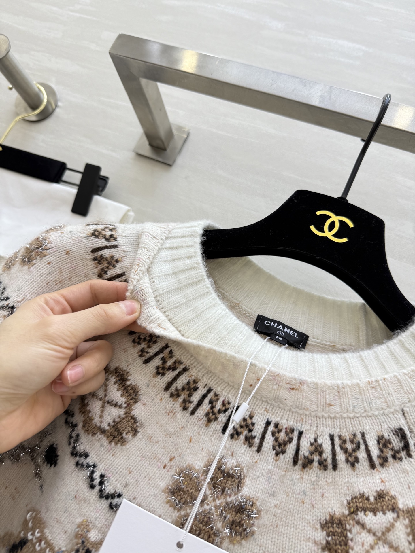 #Chane♡²⁵N 滑雪系列 麋鹿彩纱毛衣 麋鹿图案+圣诞树配色 上身满满圣诞气氛 原版开发 高品质定