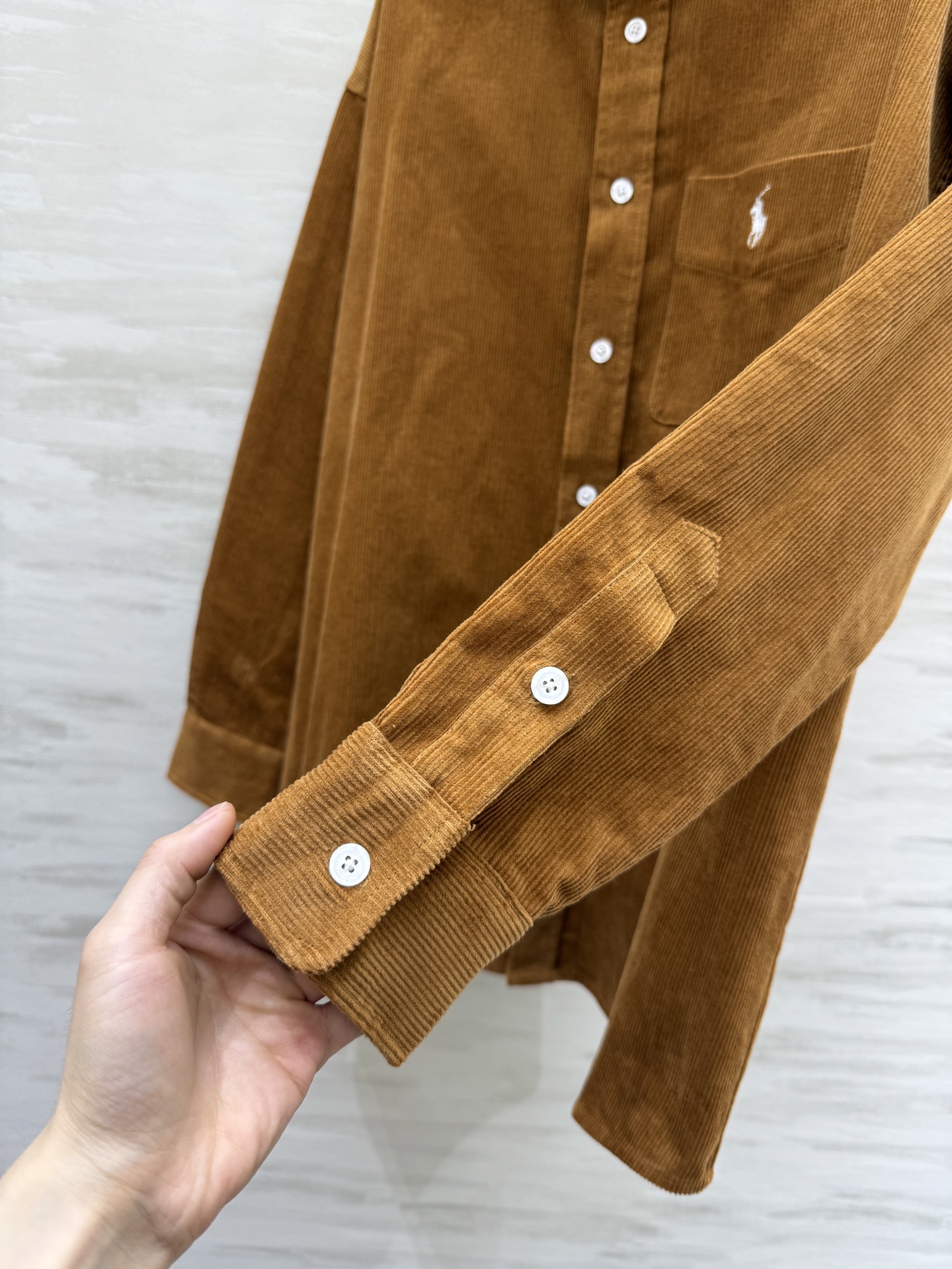 #拉夫劳伦紫标系列²⁶新款 灯芯绒衬衣 高品质定制 现货首发size：S/M/L（s码胸围：116，衣长