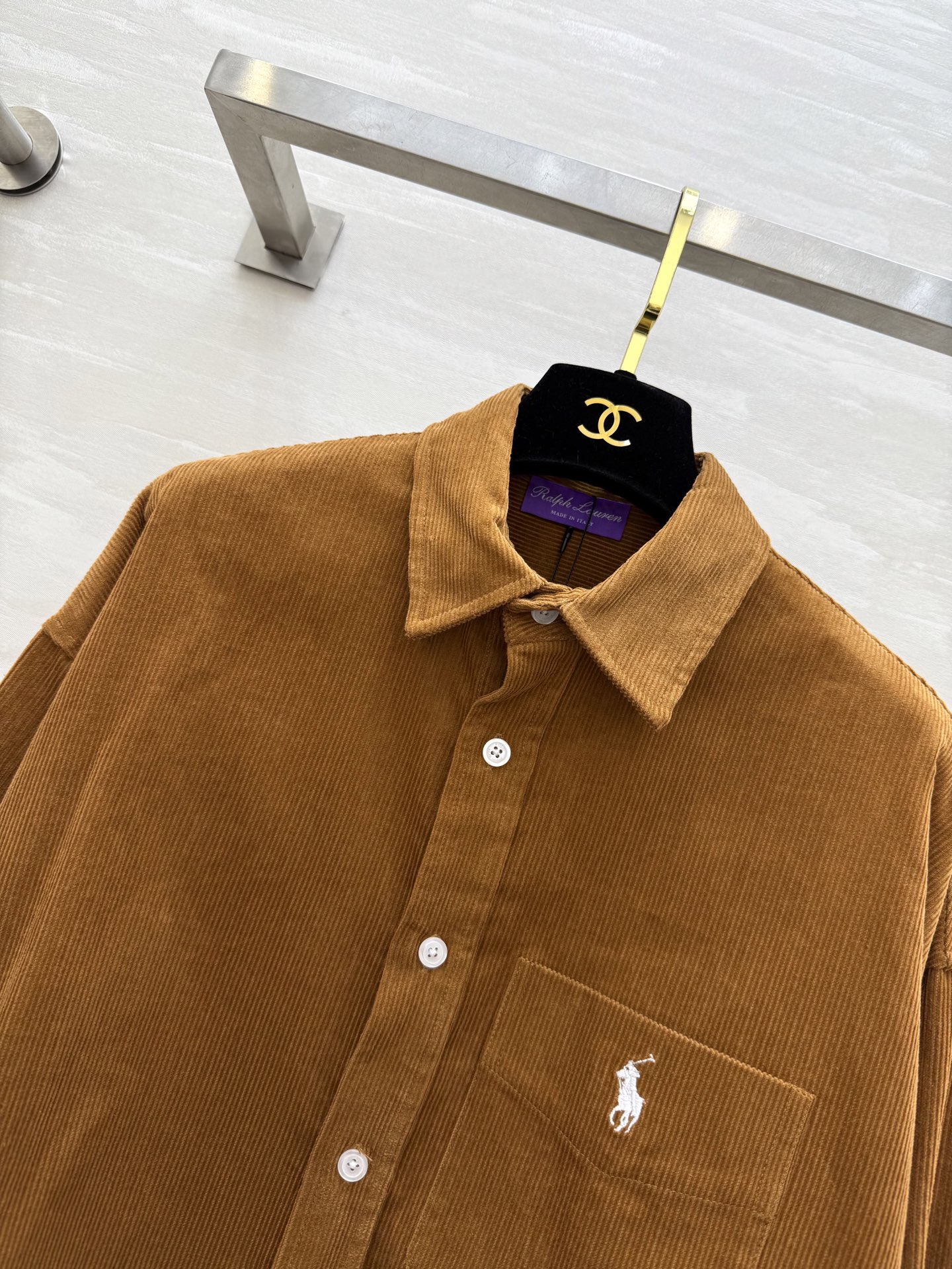 #拉夫劳伦紫标系列²⁶新款 灯芯绒衬衣 高品质定制 现货首发size：S/M/L（s码胸围：116，衣长