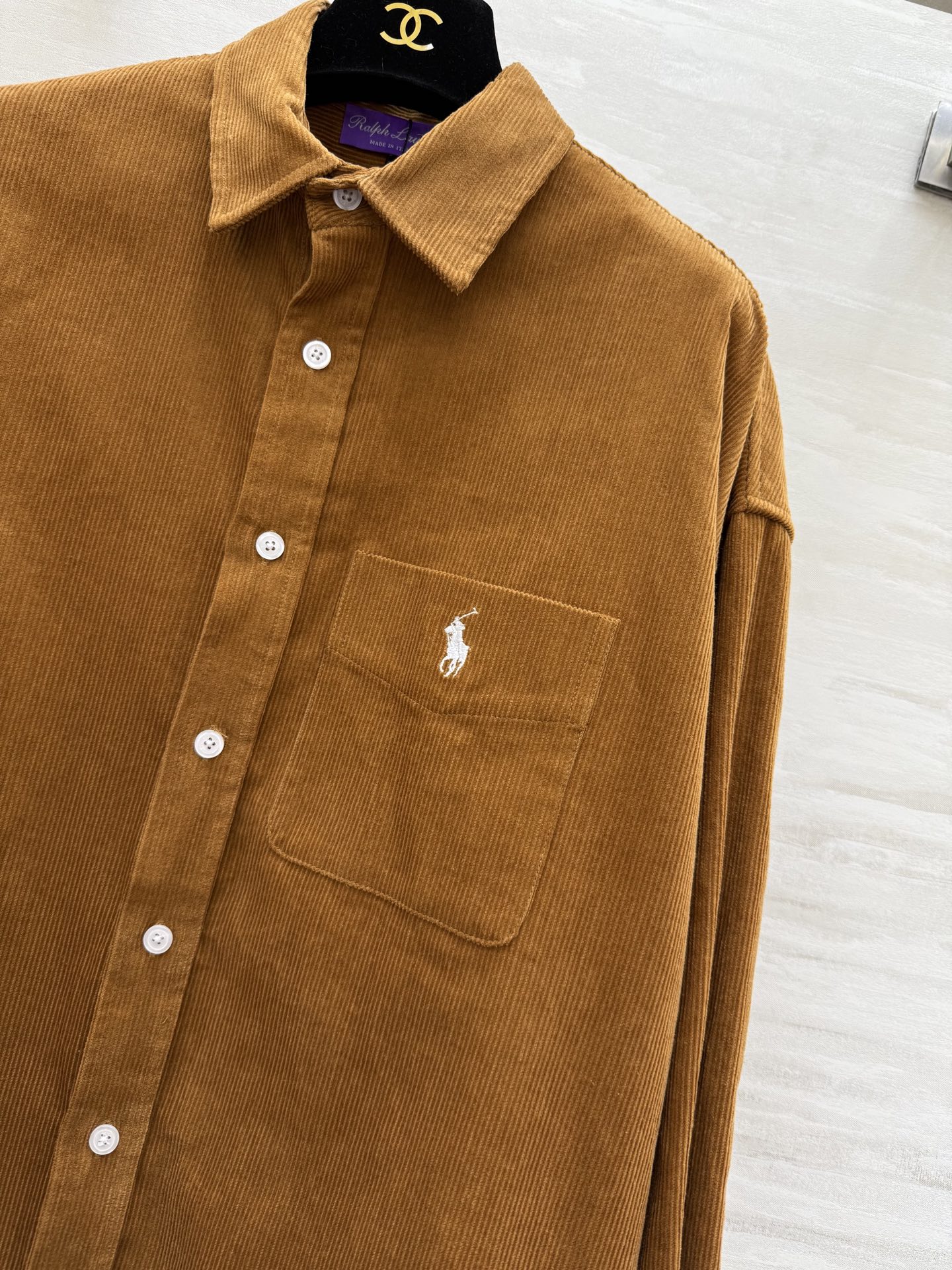 #拉夫劳伦紫标系列²⁶新款 灯芯绒衬衣 高品质定制 现货首发size：S/M/L（s码胸围：116，衣长