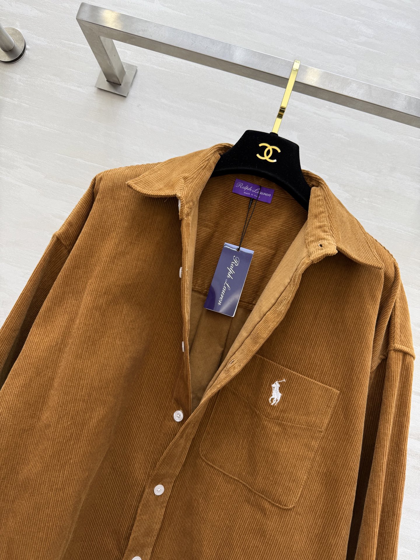 #拉夫劳伦紫标系列²⁶新款 灯芯绒衬衣 高品质定制 现货首发size：S/M/L（s码胸围：116，衣长