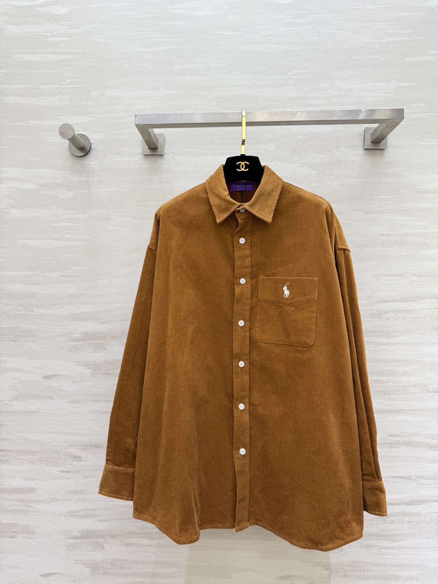 NO:684884,#ralphlaurenpurplelabel series new corduroy shirt, high quality customized, available in stock first size S/M/L (S size bust 116, length 71,,19860909#拉夫劳伦紫标系列新款 灯芯绒衬衣 高品质定制 现货首发sizeS/M/L（s码胸围116,衣长71,,,Women's clothing