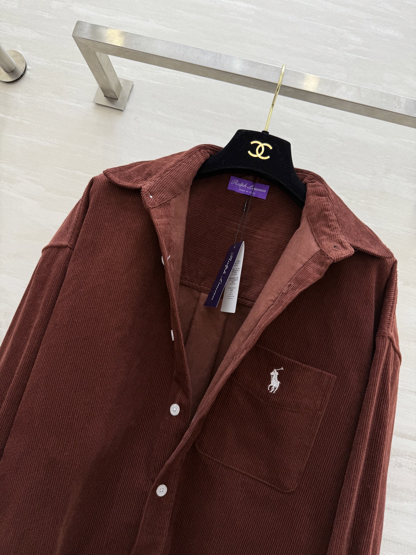 #拉夫劳伦紫标系列²⁶新款 灯芯绒衬衣 高品质定制 现货首发size：S/M/L（s码胸围：116，衣长