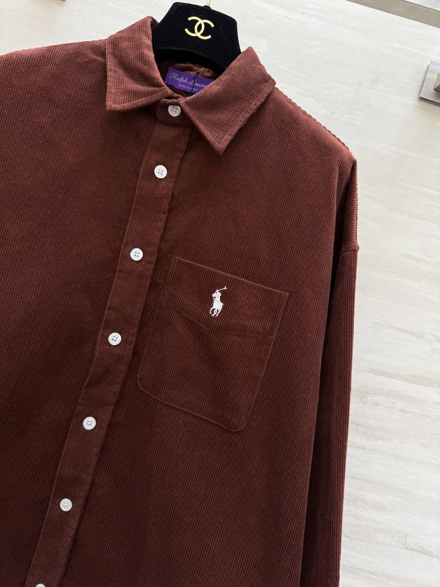 #拉夫劳伦紫标系列²⁶新款 灯芯绒衬衣 高品质定制 现货首发size：S/M/L（s码胸围：116，衣长