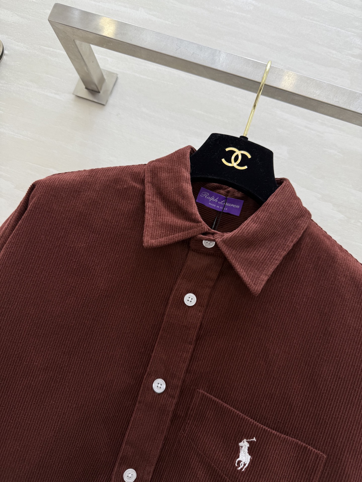 #拉夫劳伦紫标系列²⁶新款 灯芯绒衬衣 高品质定制 现货首发size：S/M/L（s码胸围：116，衣长