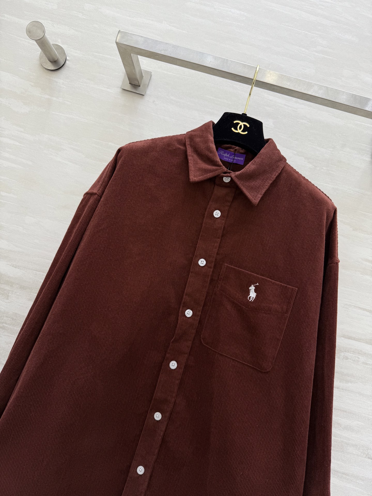 #拉夫劳伦紫标系列²⁶新款 灯芯绒衬衣 高品质定制 现货首发size：S/M/L（s码胸围：116，衣长